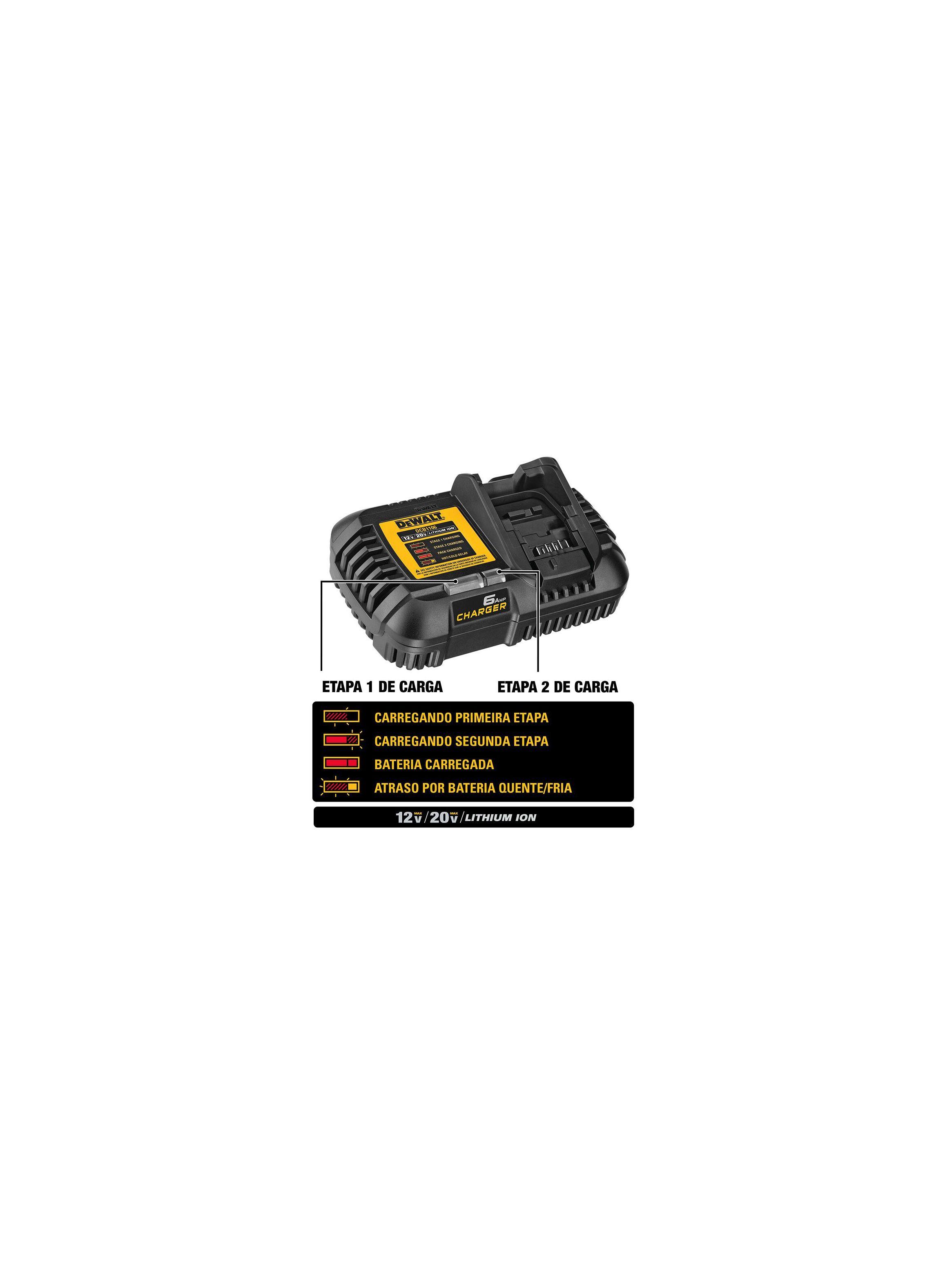 Cargador de 12V/20V Max  DCB1106-B2-5