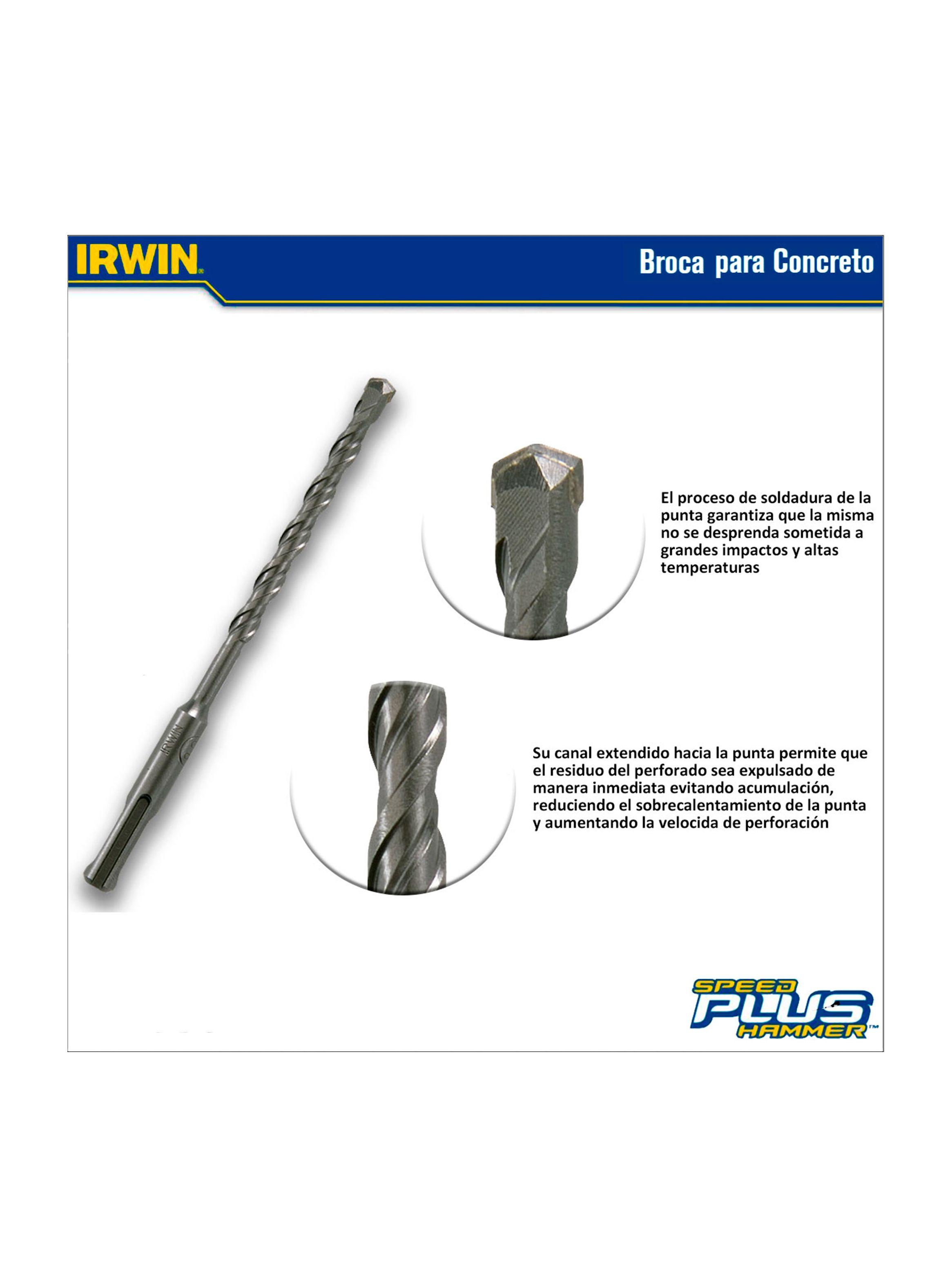 Broca Para Concreto SDS Plus 110mm x 6mm IRWIN IW13086-3