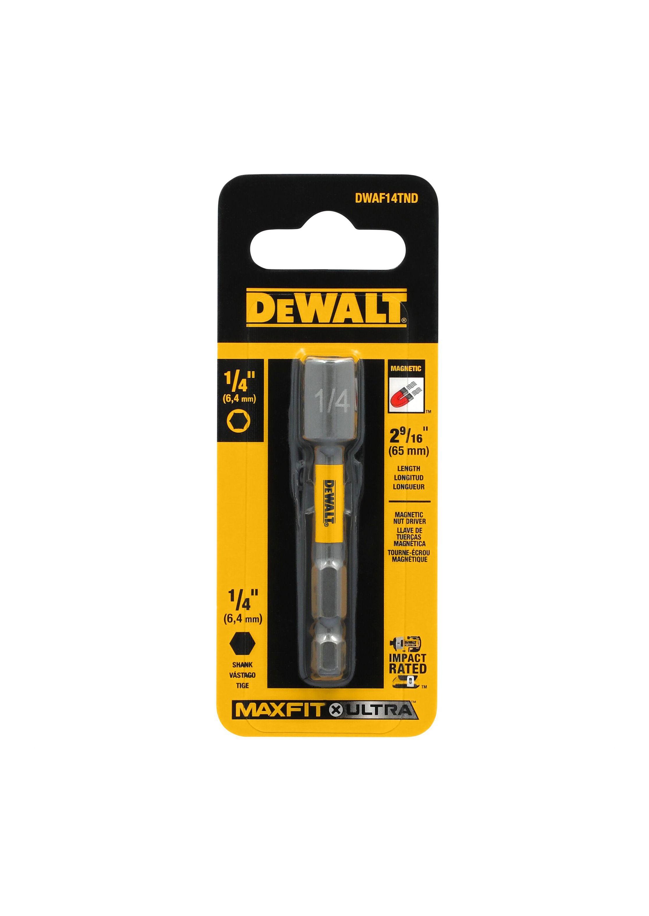 Llave de tuerca magnética 1/4” Vástago 1/4" DEWALT DWAF14TND-3