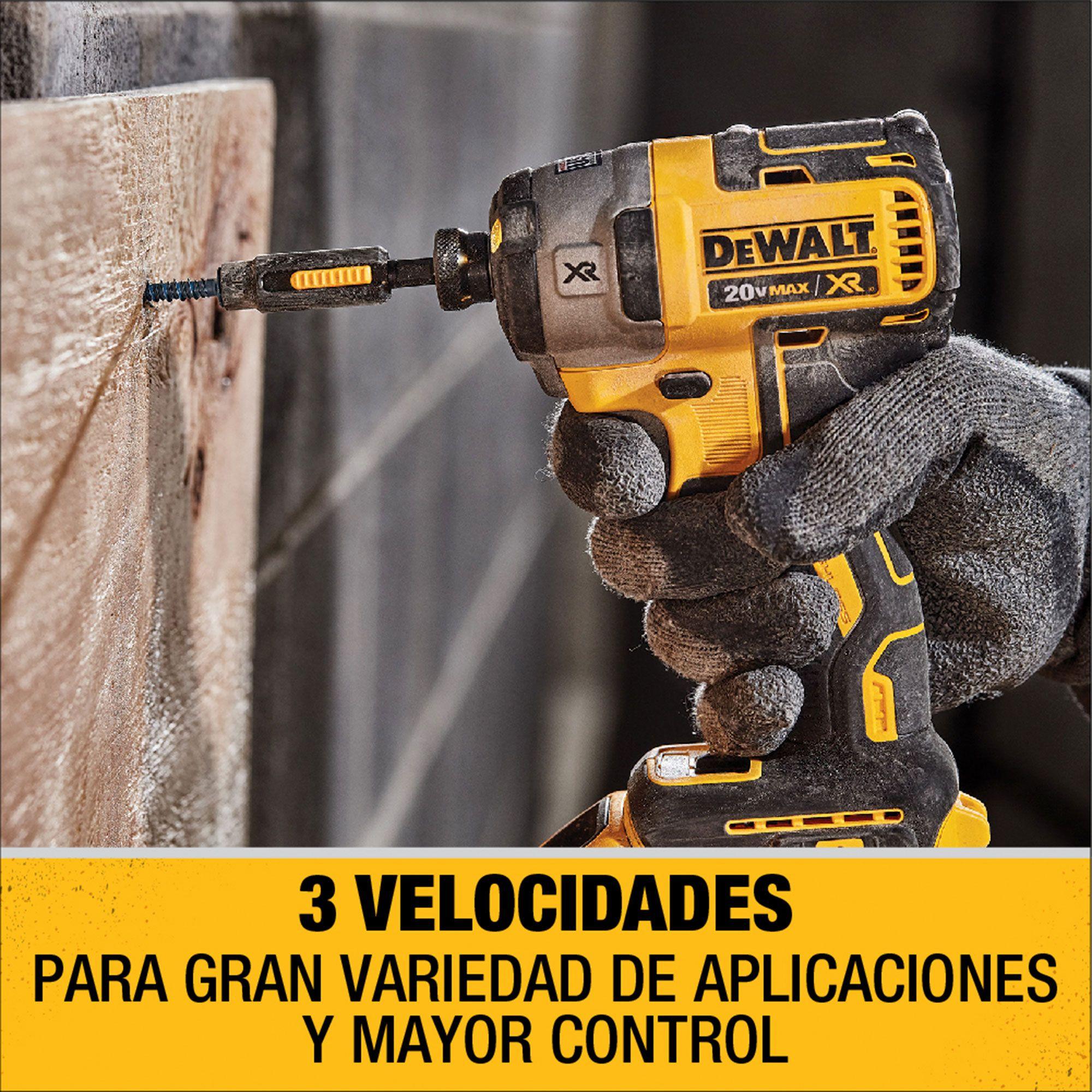 Kit Taladro percutor 1/2" + Atornillador de Impacto 6.35mm 20V-7