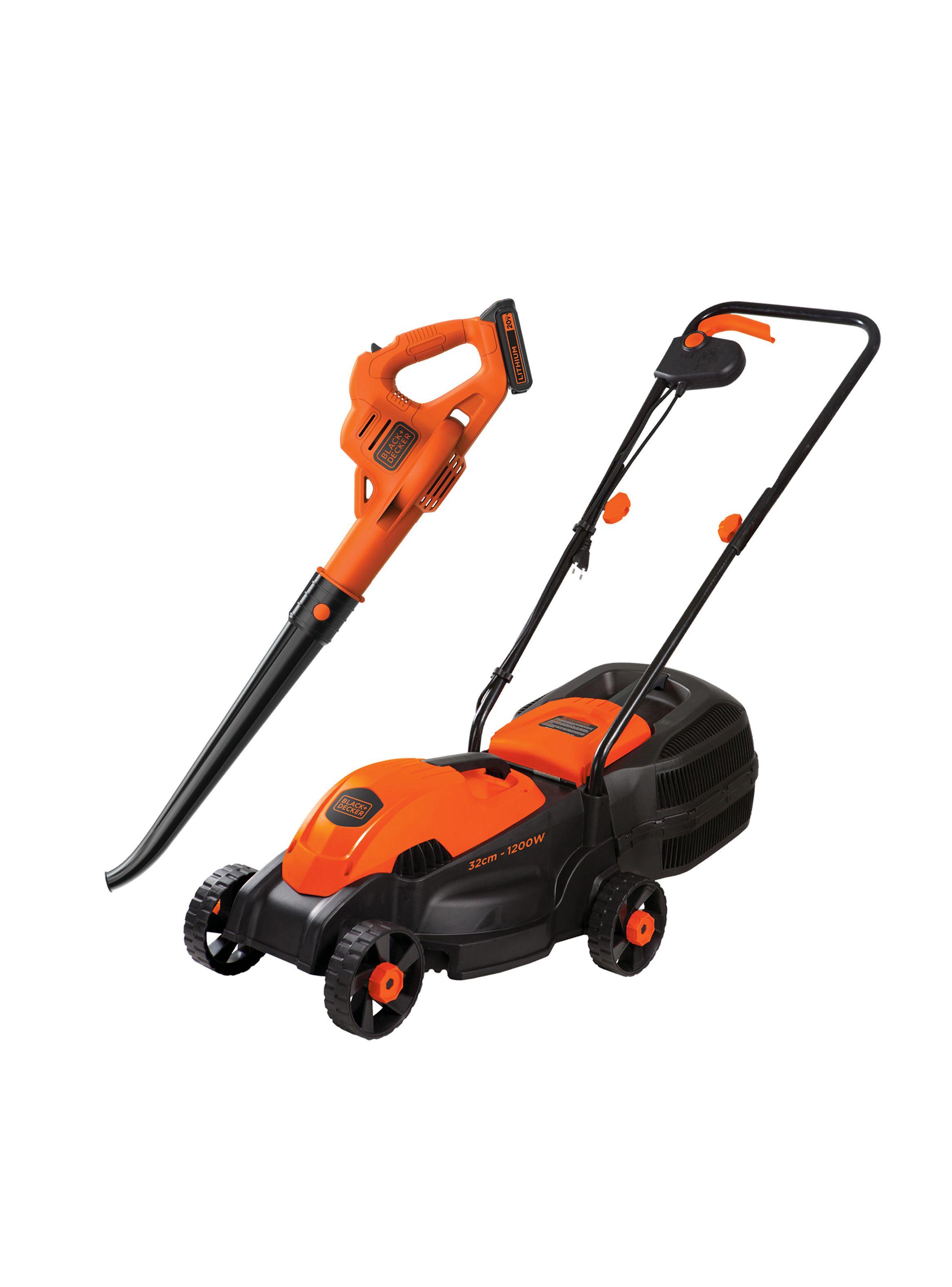 Cortadora de pasto 1200W + soplador 20V BLACK+DECKER GR1000-LSW221-0