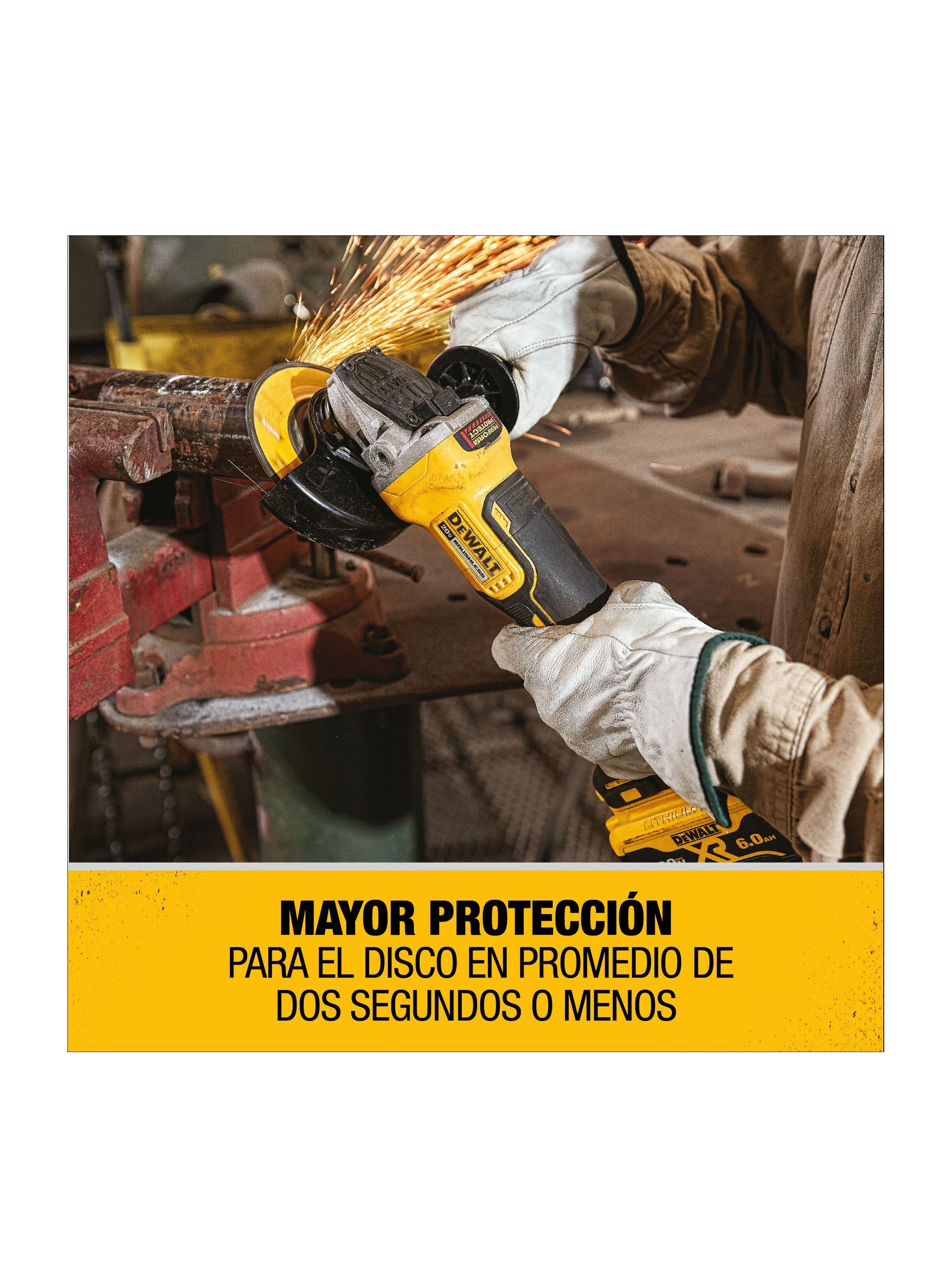 Kit esmeril angular 4-1/2” + 2 baterías 20V+cargador DEWALT-1