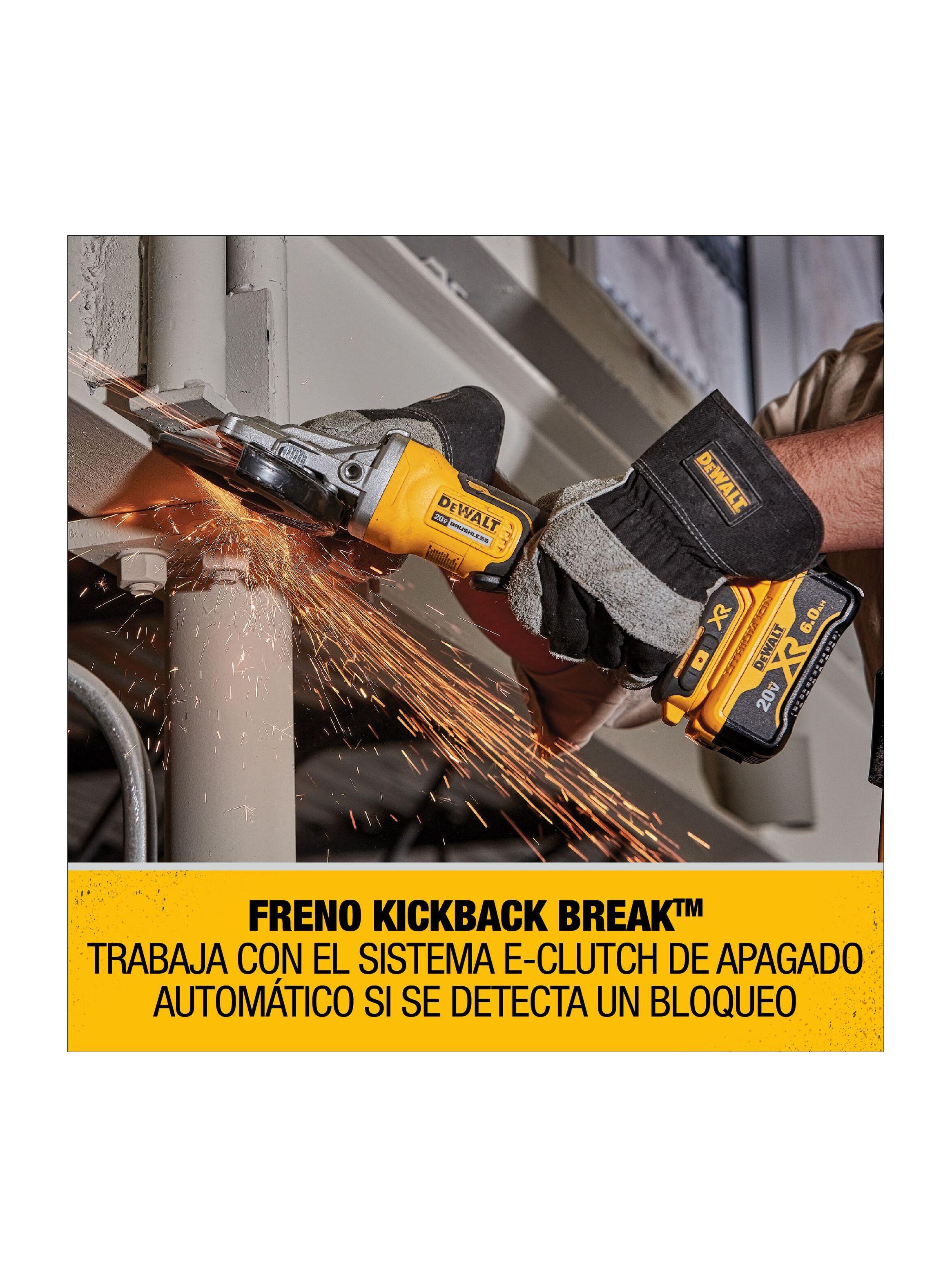 Kit esmeril angular 4-1/2” + 2 baterías 20V+cargador DEWALT-2