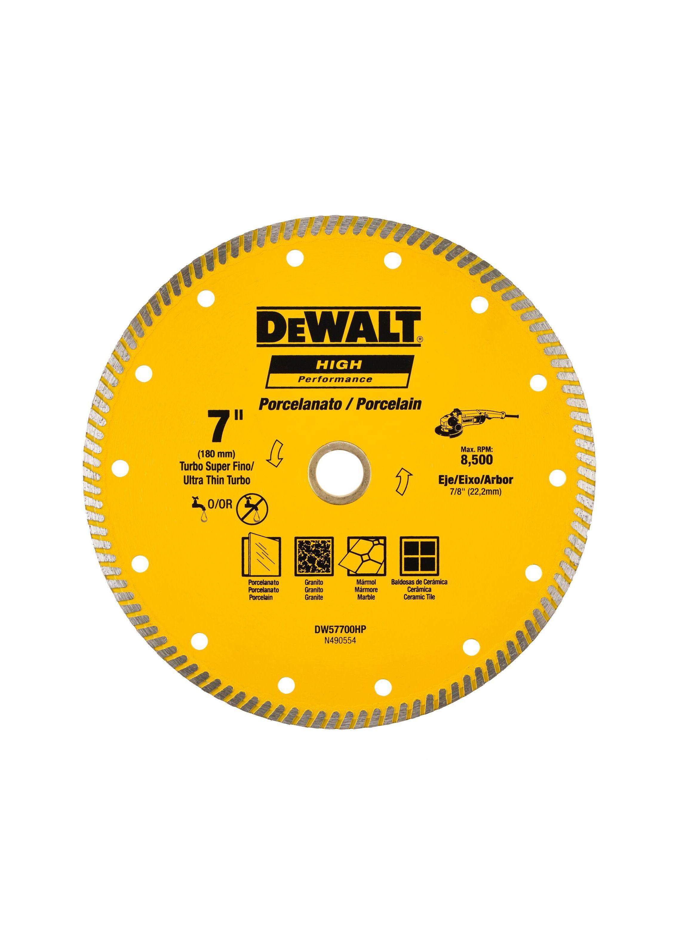 Disco Diamantado Ranurado 7' Porcelanato  DW57700HP-0
