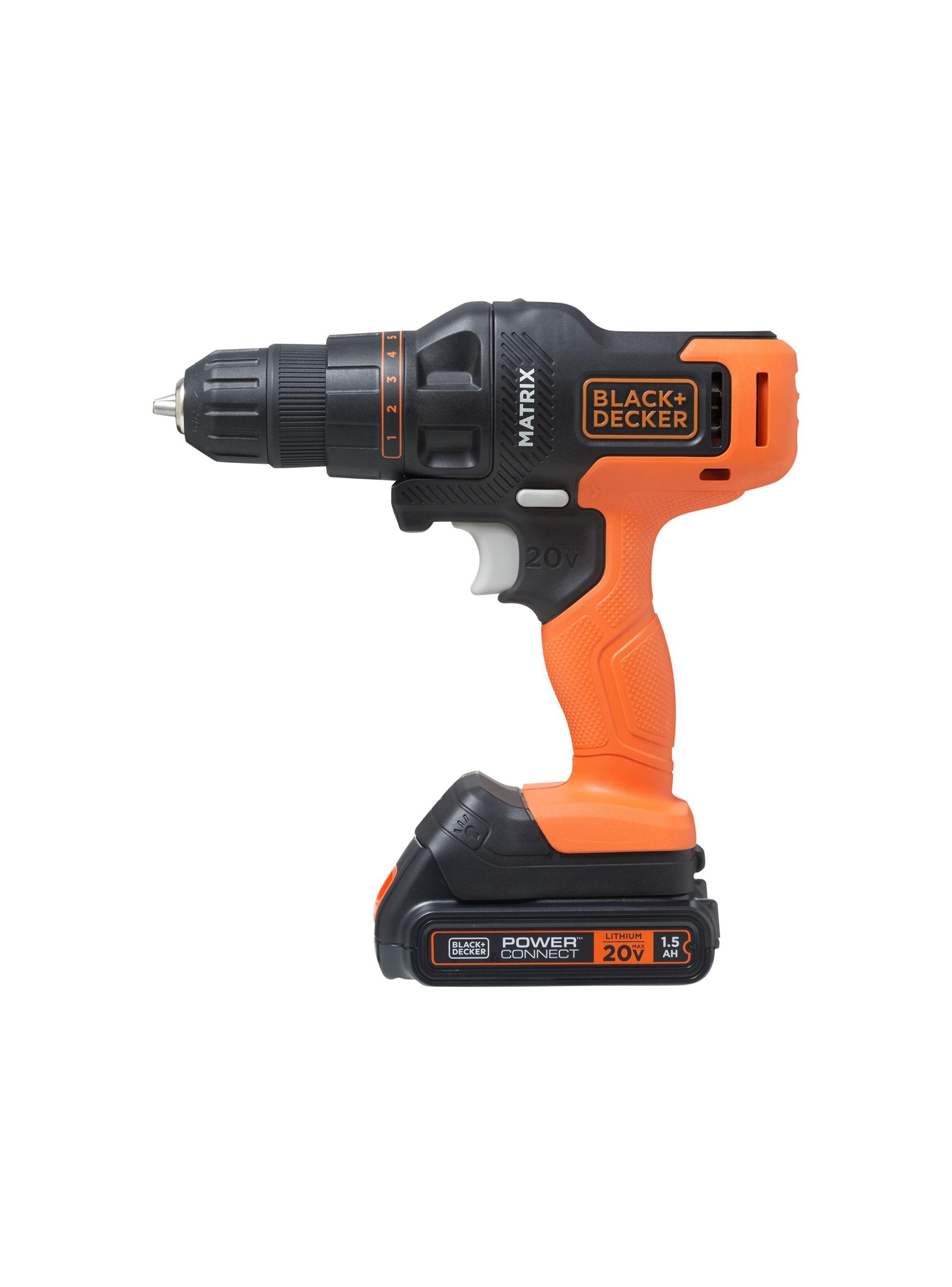 Taladro 3 cabezales 20V MATRIX BLACK+DECKER MTX20K3B-B2C-1
