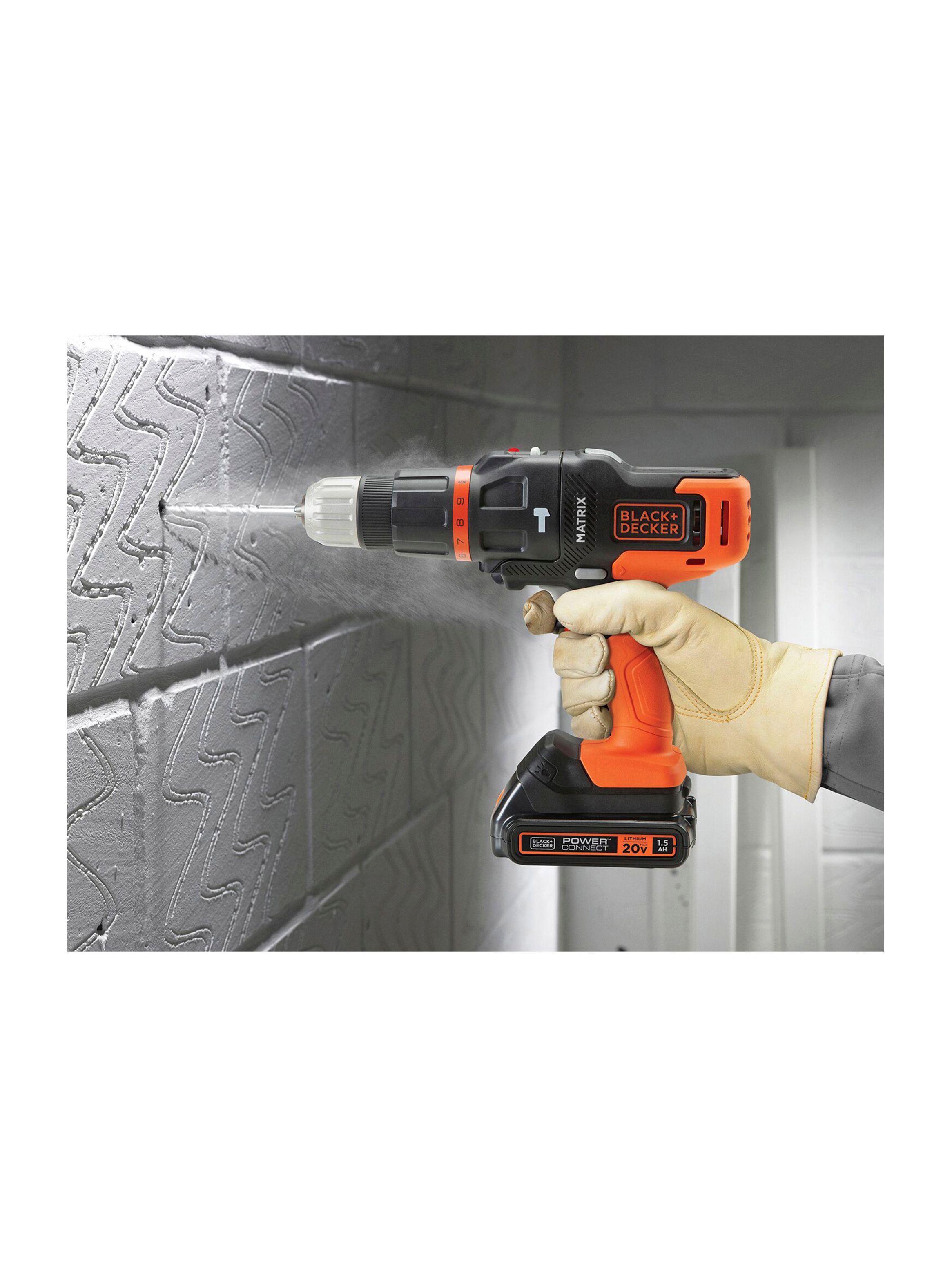Taladro 3 cabezales 20V MATRIX BLACK+DECKER MTX20K3B-B2C-4