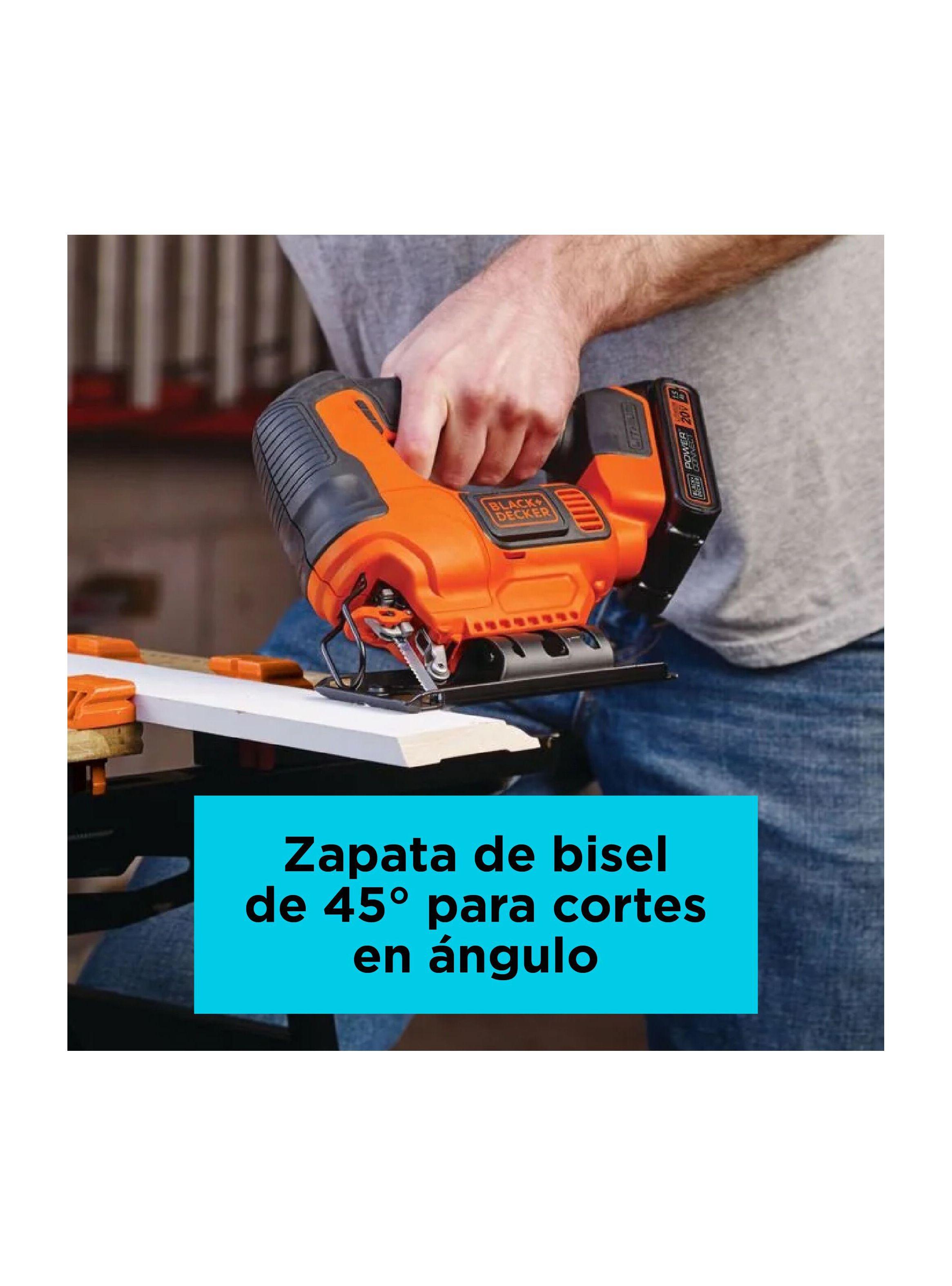 Sierra caladora 20V BLACK+DECKER BDCJS20C-B2C-2