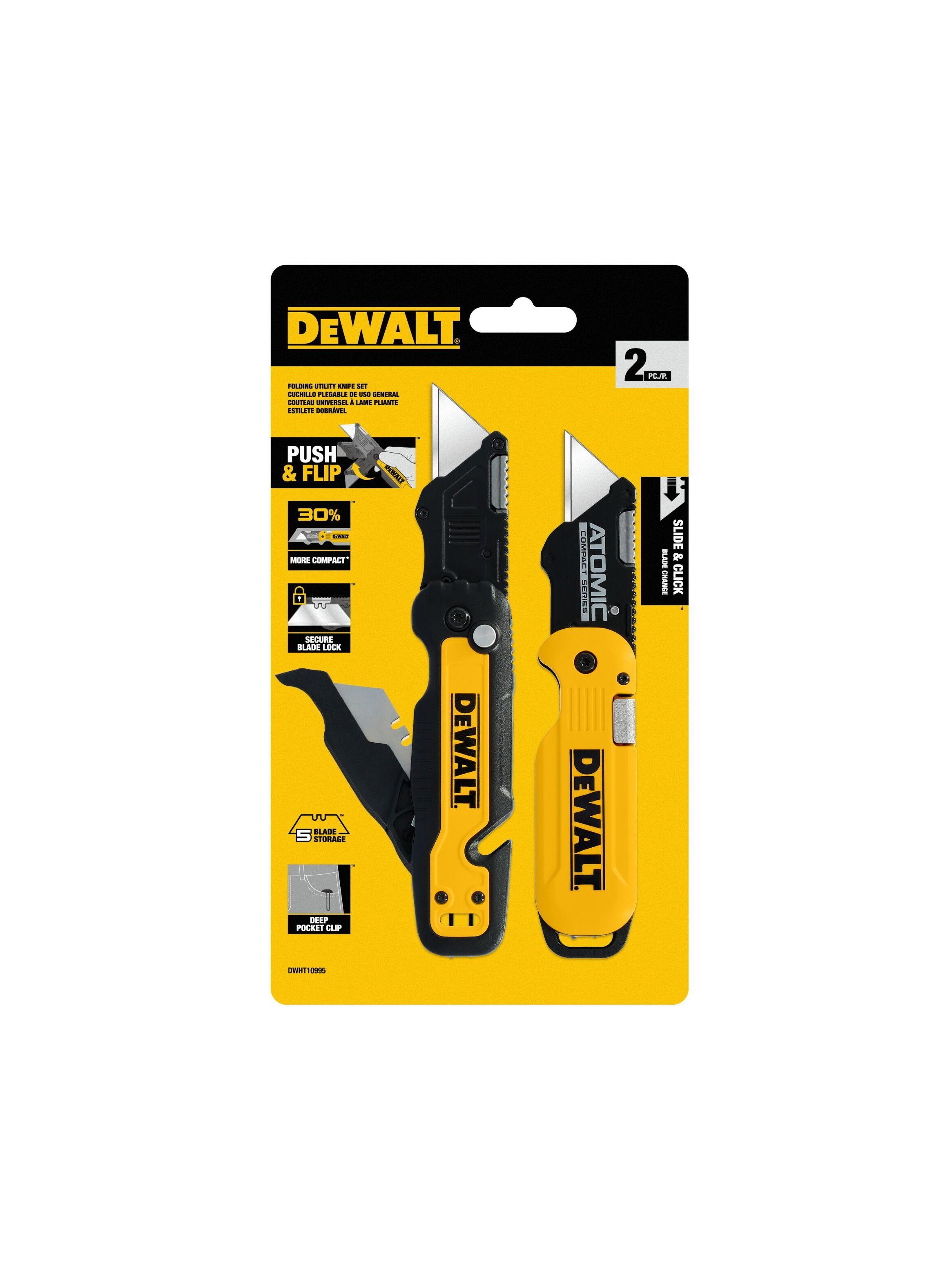 Set 2 Navajas de bolsillo plegables DEWALT DWHT10995-5