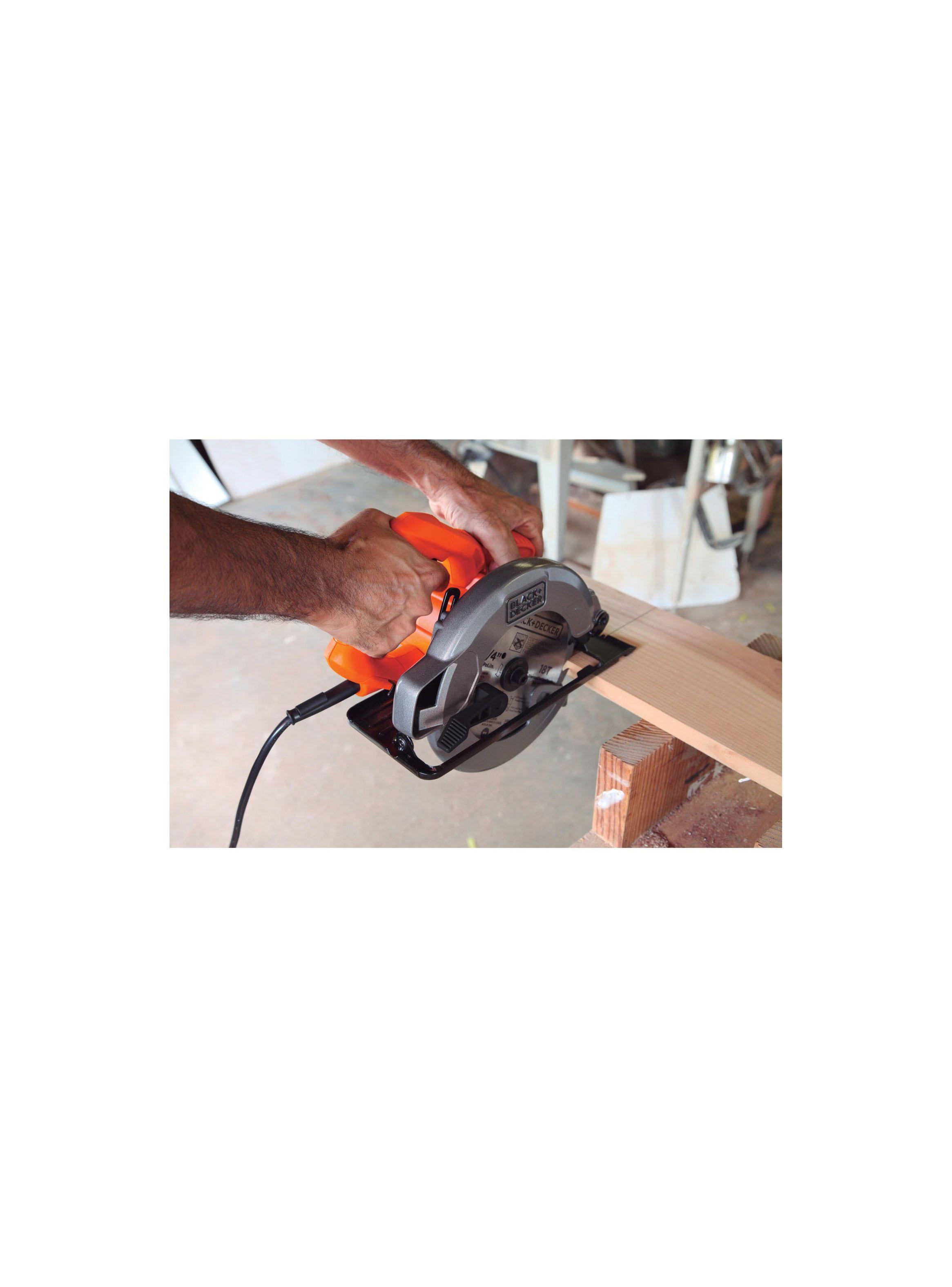 Sierra circular 1400W BLACK+DECKER CS1004-B2C-3
