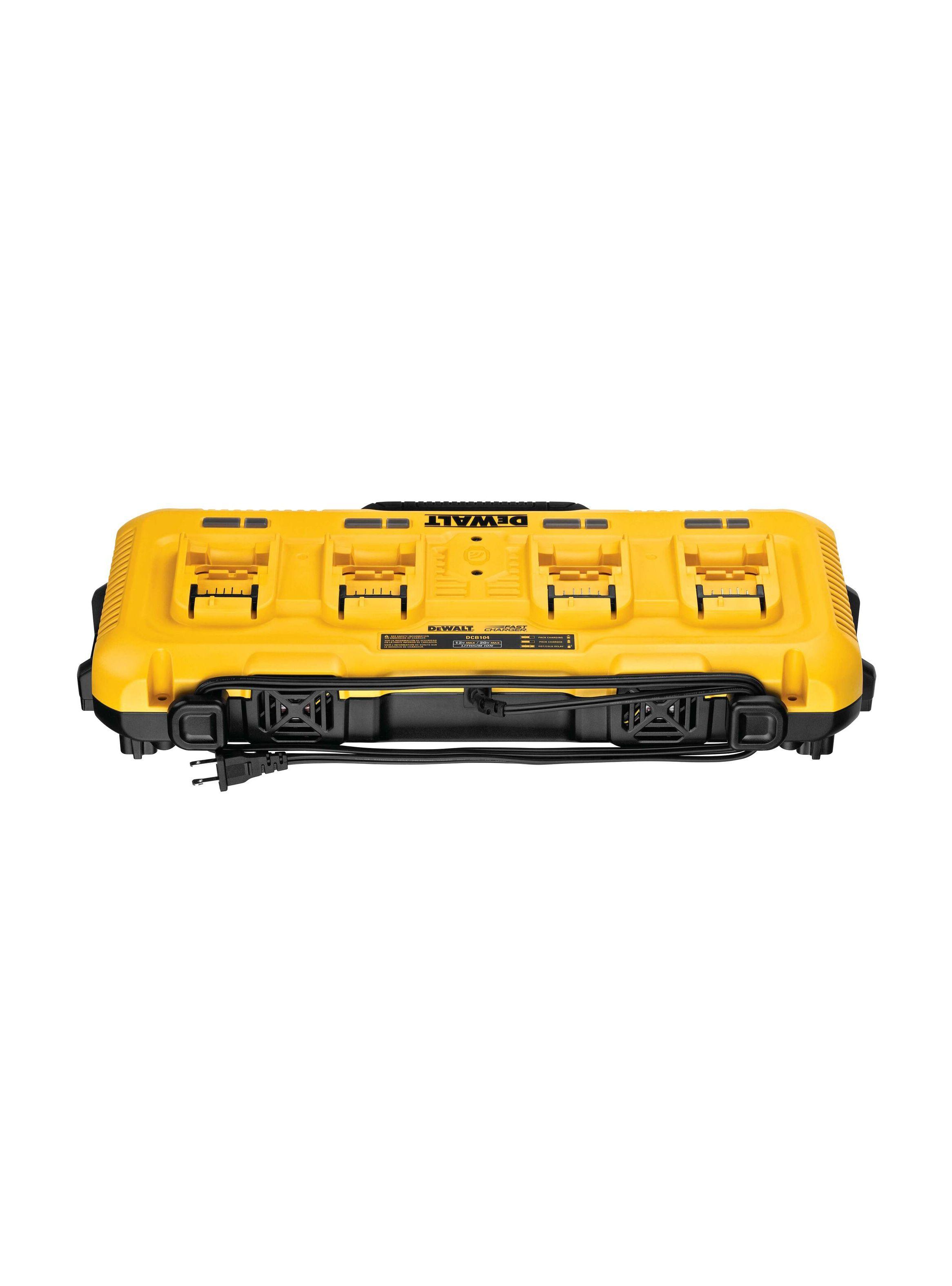 Multicargador con 4 entradas 12V-20V MAX DCB104-B2 DEWALT-2