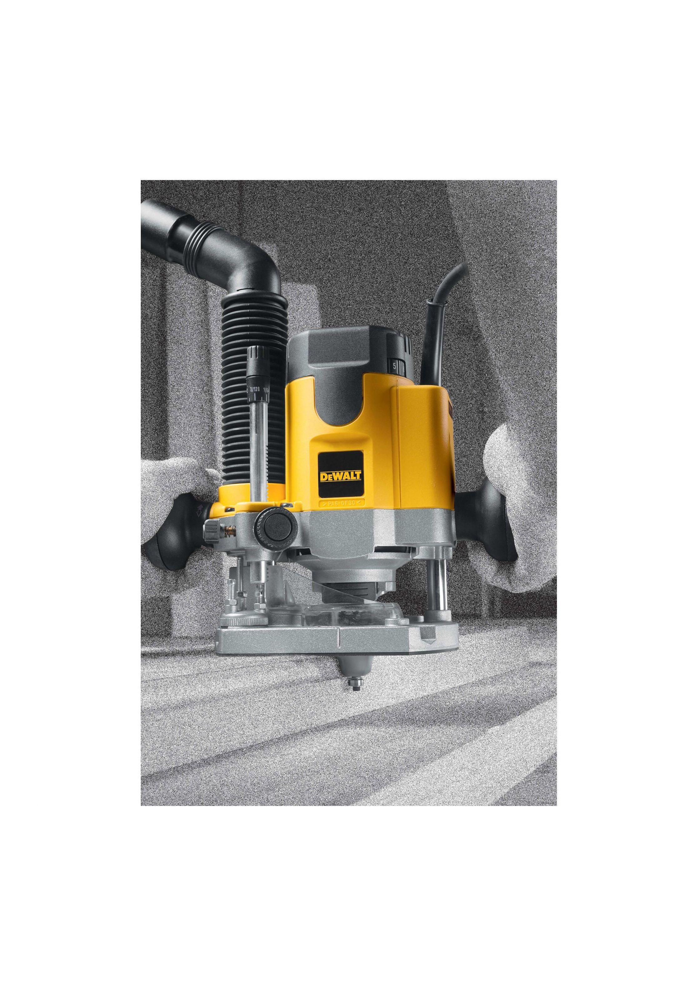 Rebajadora Base Ajustable 1100W 2HP DEWALT DW621-B2-3