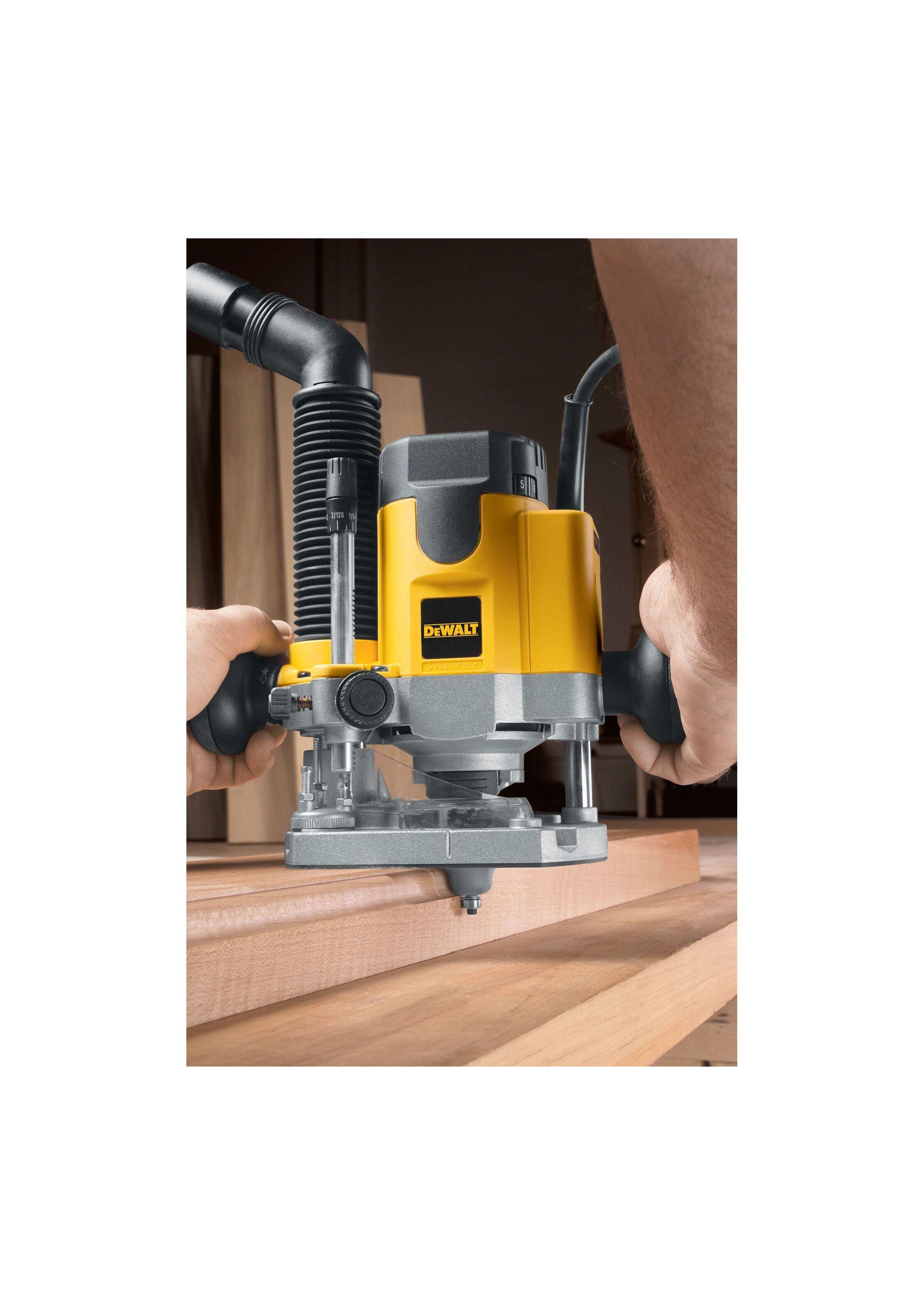 Rebajadora Base Ajustable 1100W 2HP DEWALT DW621-B2-4