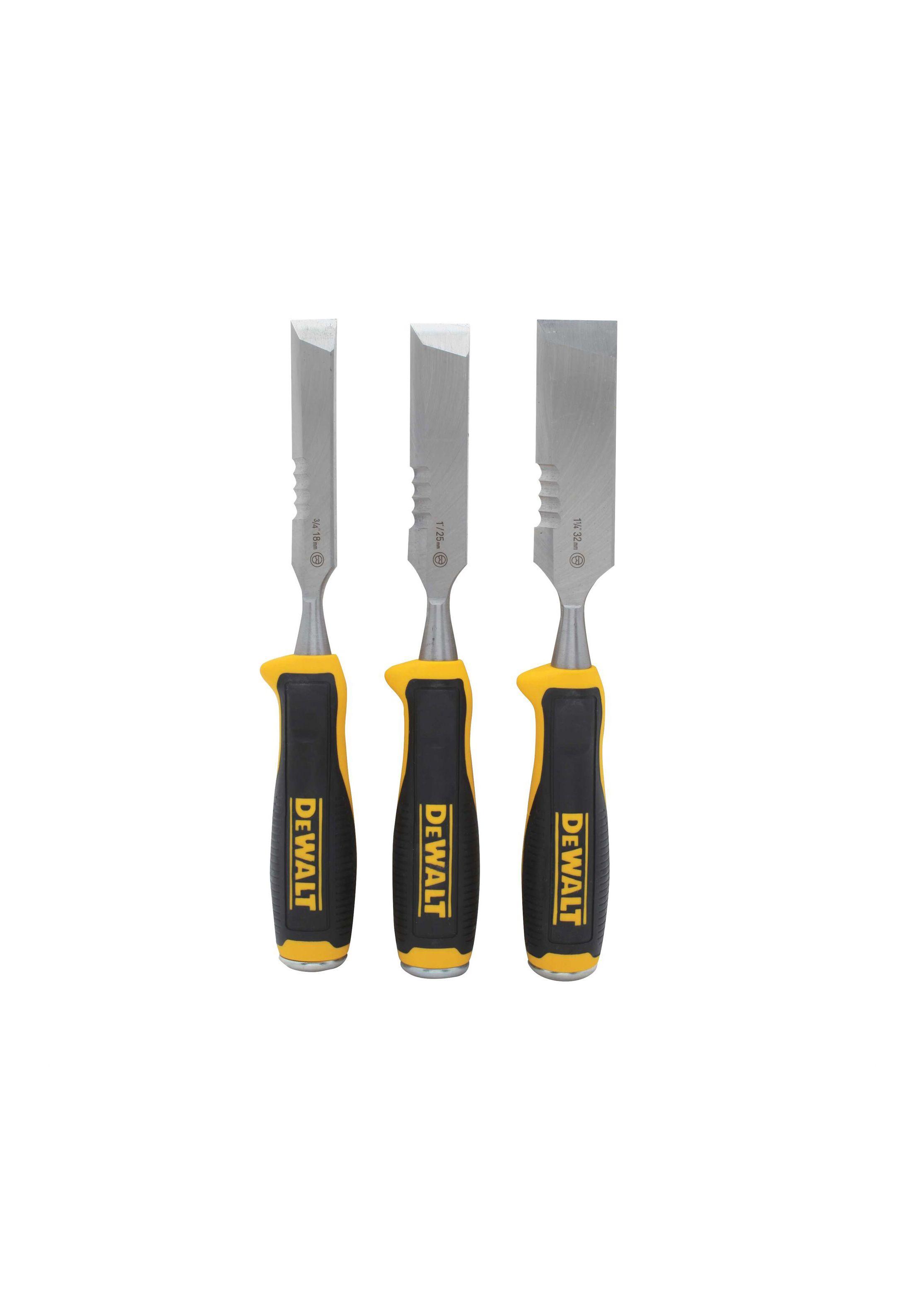 Set 3 cinceles para madera 18, 25 y 32mm DEWALT DWHT16148-0
