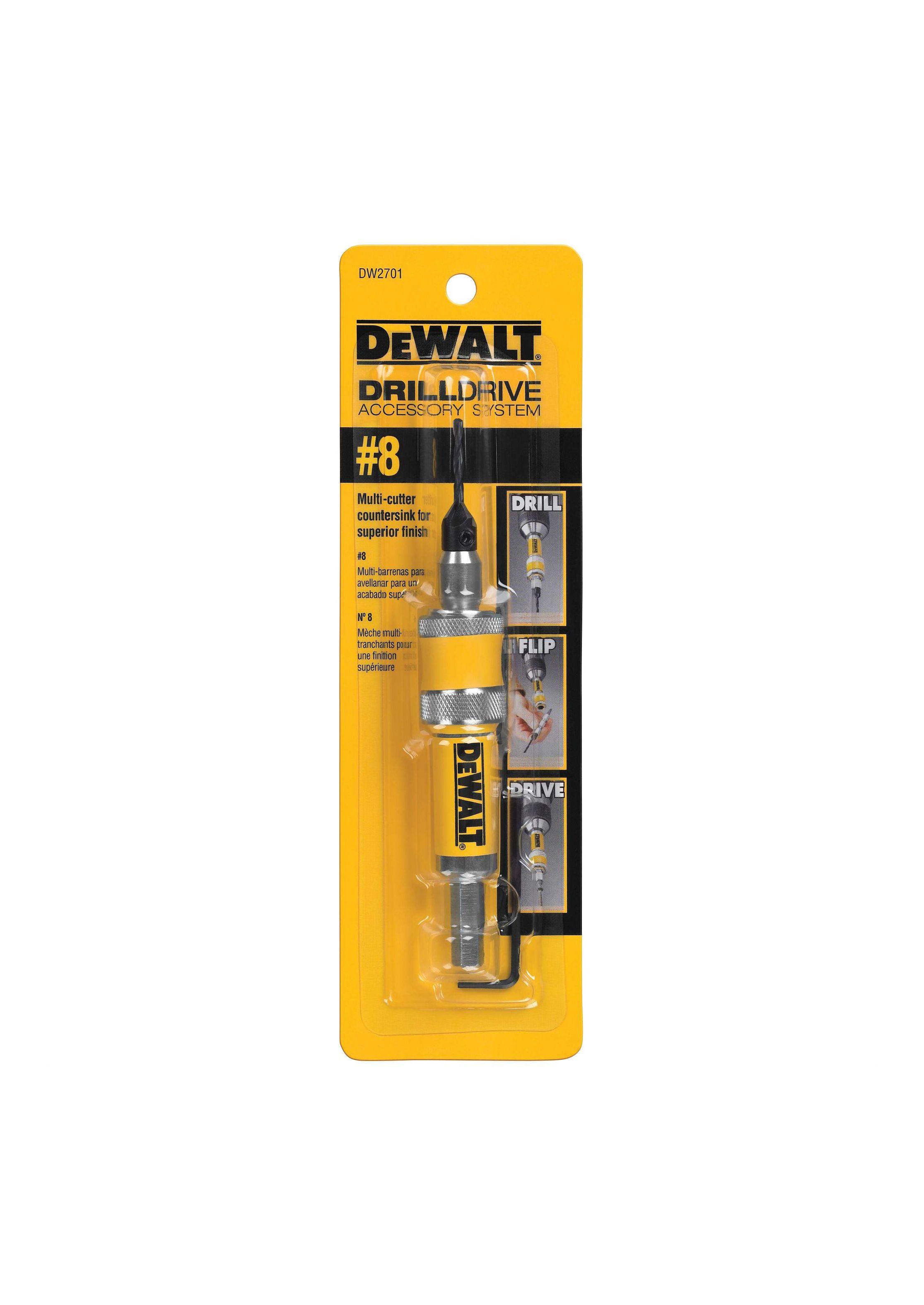 Adaptador rápido Avellanar/Atornillar #8 DEWALT DW2701-0