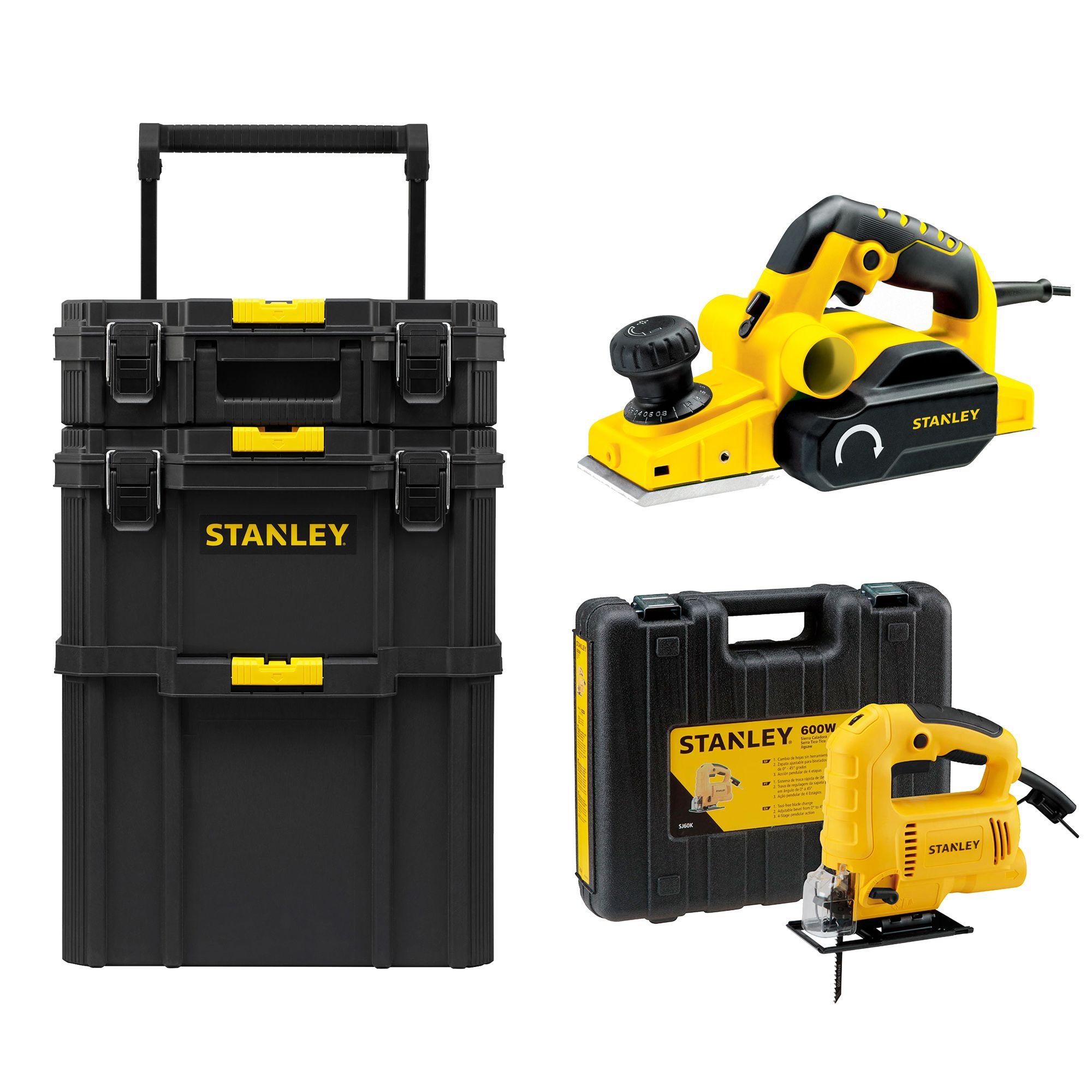 Caja herramientas 3en1 + Cepillo 750W + Sierra 600W-0