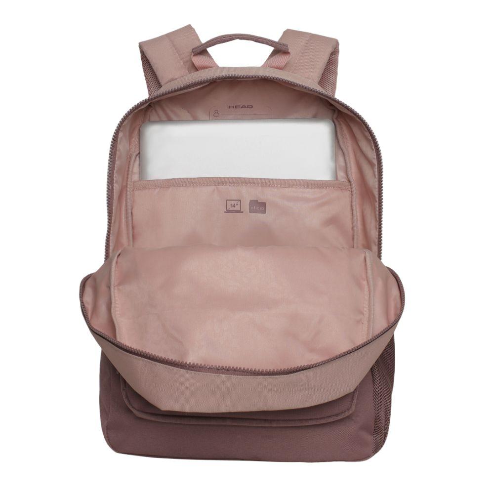 Mochila Compacta Mujer Diva Block Rosado Head-2