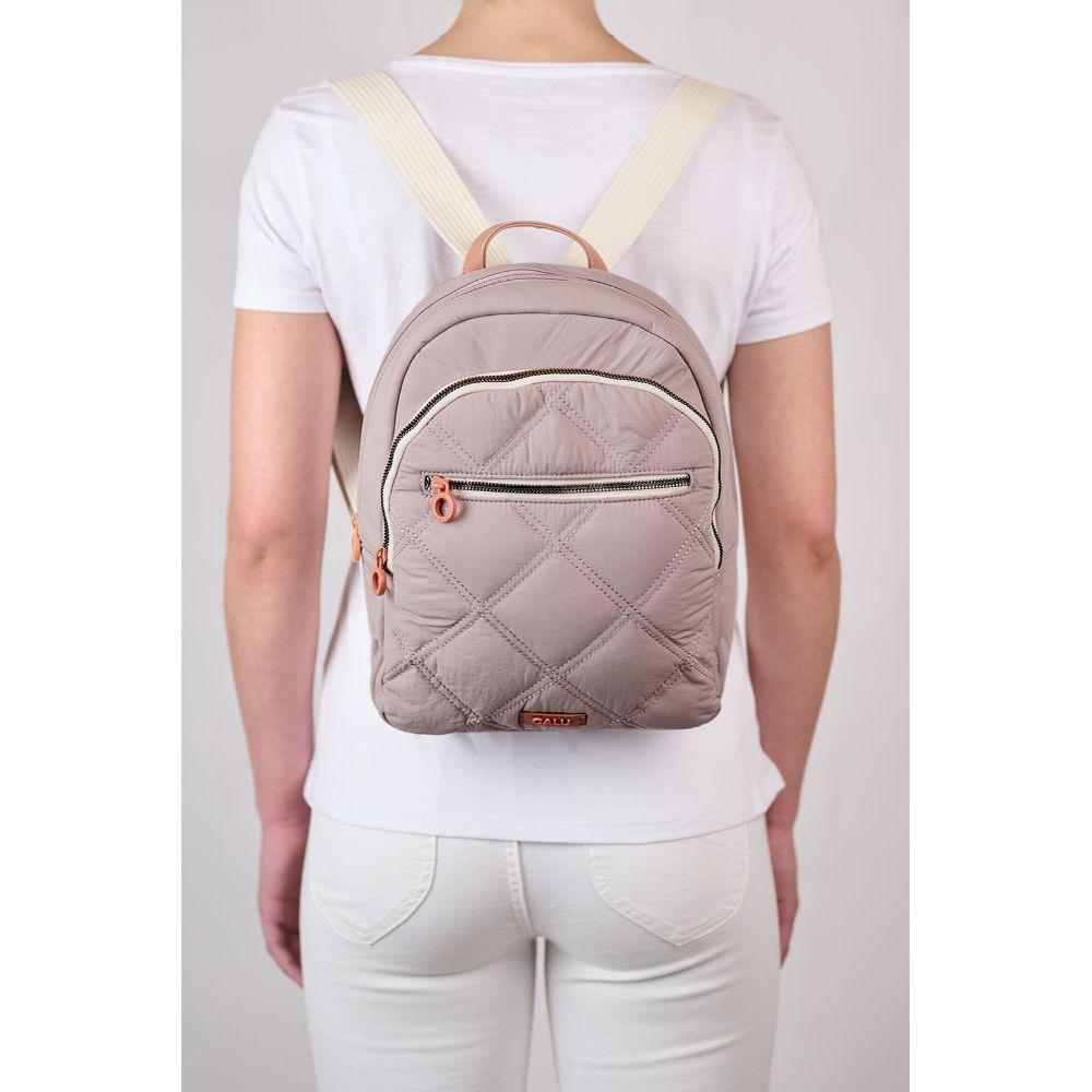 Mochila Pequeña Quilt Sofia Malva Calu-5