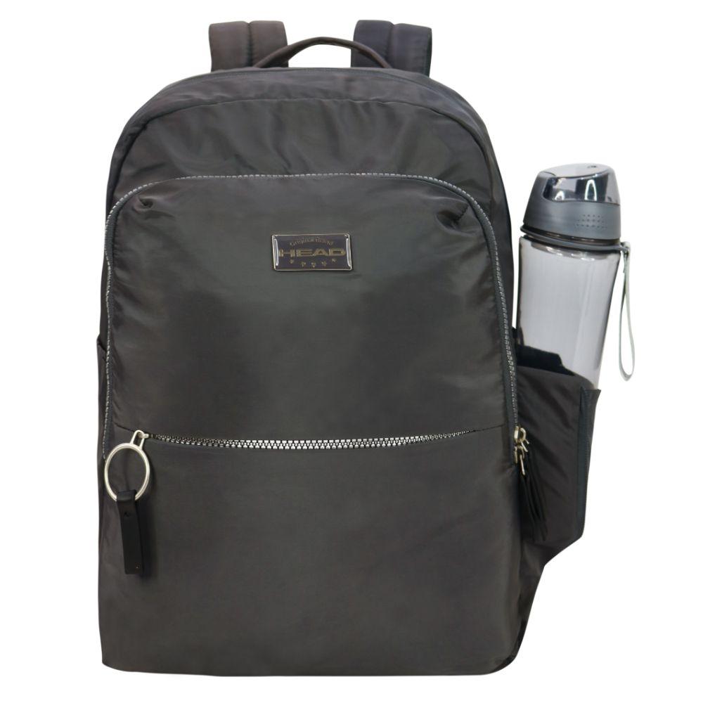 Mochila Ejecutiva Mujer Boogy Gris Head-3