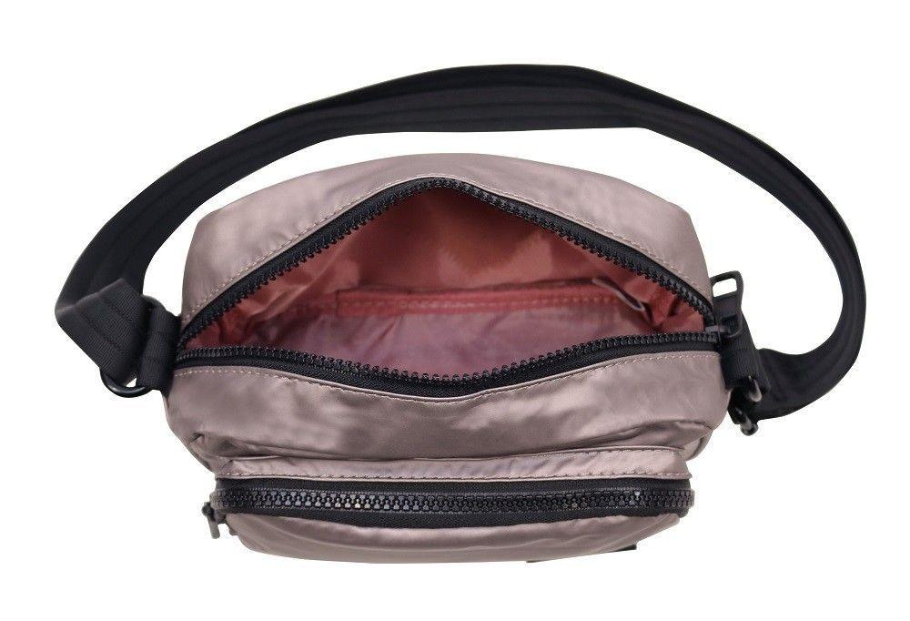 Cartera Bolso Pequeña Glitter Taupe Mujer Head   -4