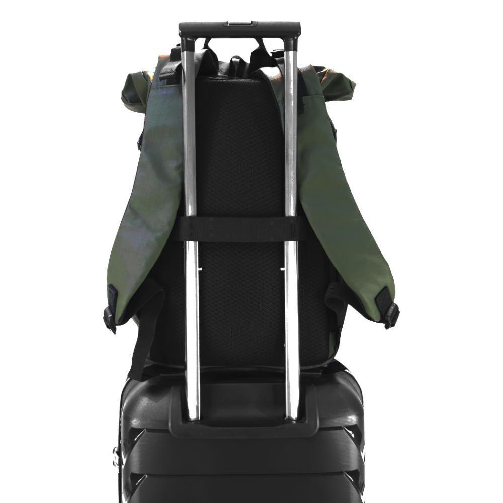 Mochila Urbana Waterproof Nomade Verde Head-8