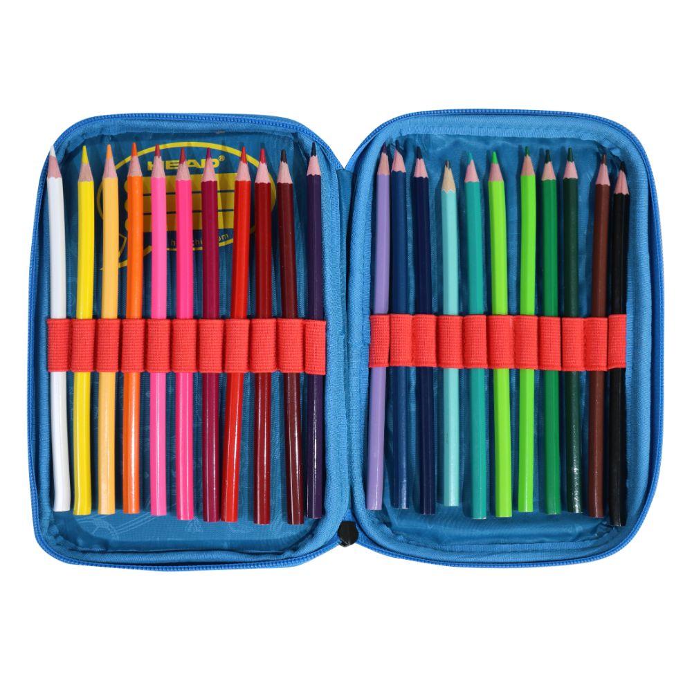 Estuche Infantil Niño Rígido Box Speed Car Negro Head-2