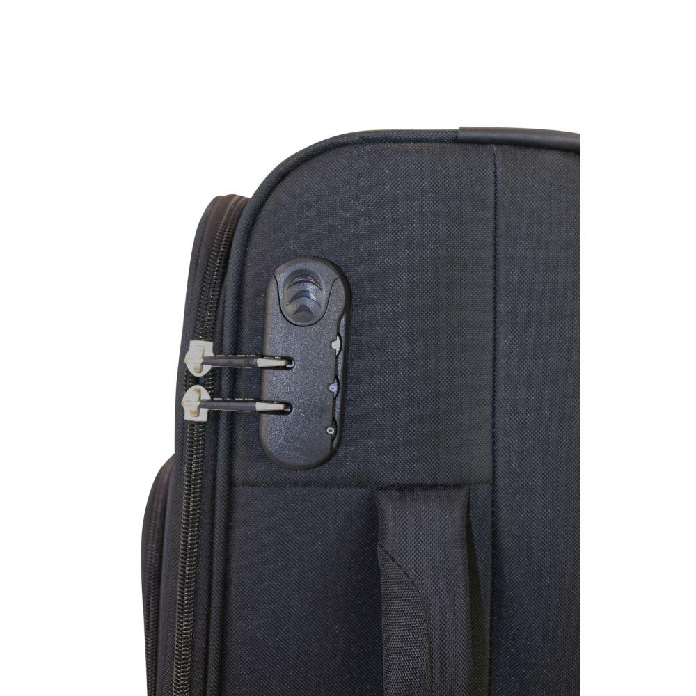 Maleta Cabina Blanda Tela Madrid S Negro Head-4