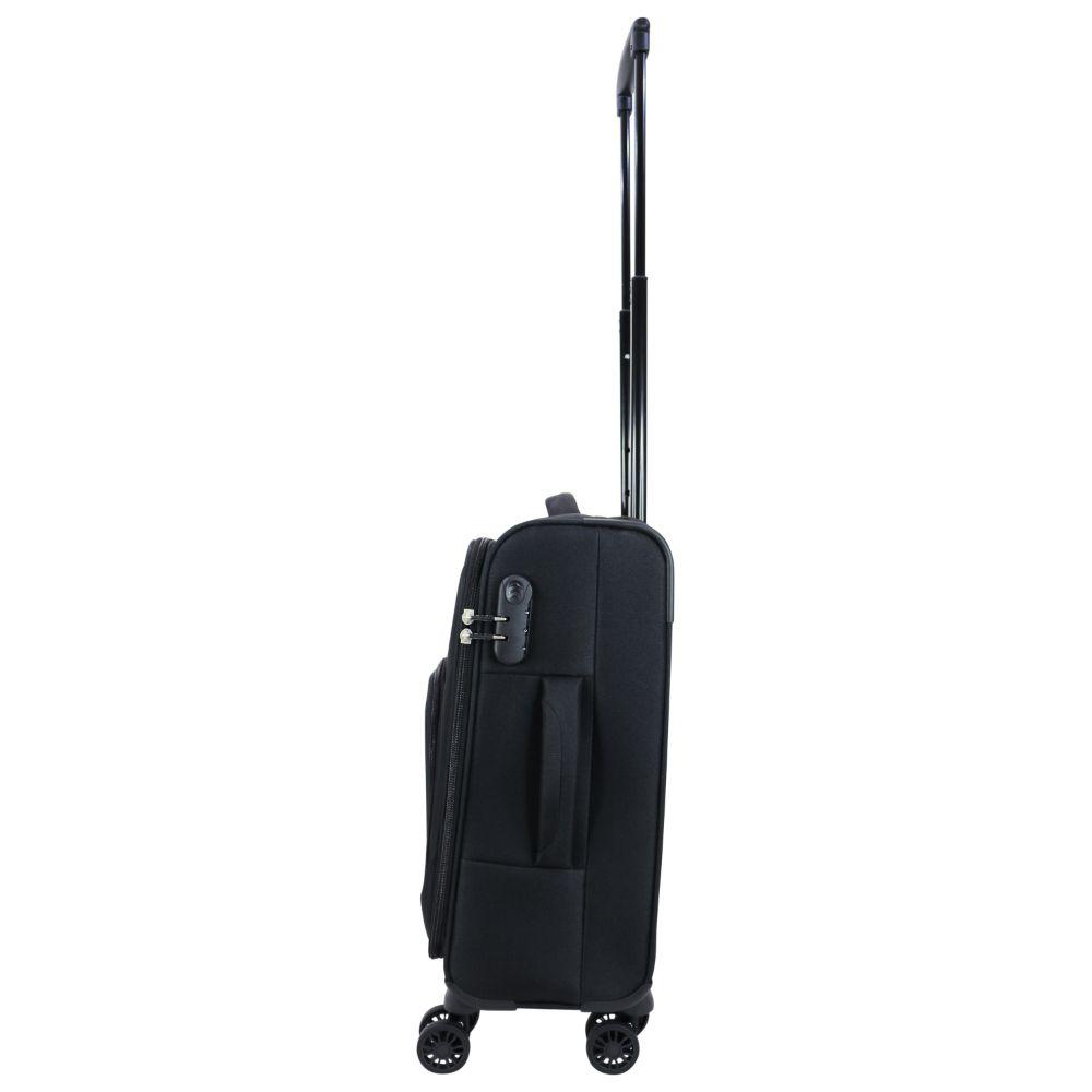 Maleta Cabina Blanda Tela Madrid S Negro Head-5
