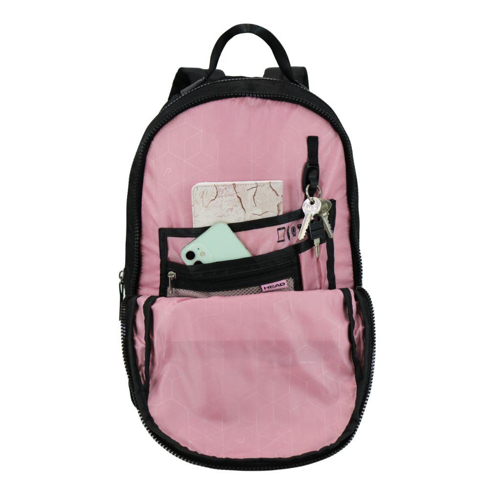 Mochila Mujer Porta Notebook New Cloud Negro Head-2