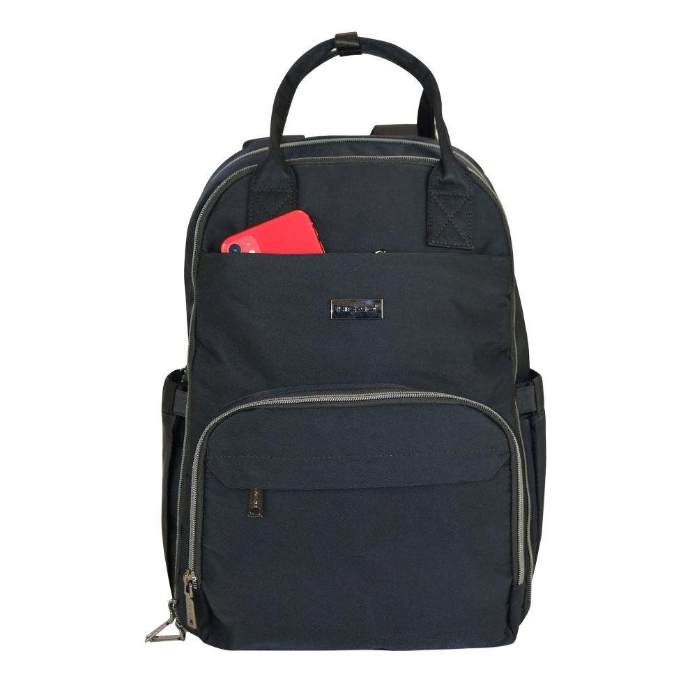 Mochila Notebook Ejecutiva JOB Negra Head-2