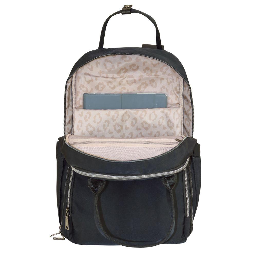 Mochila Notebook Ejecutiva JOB Negra Head-5