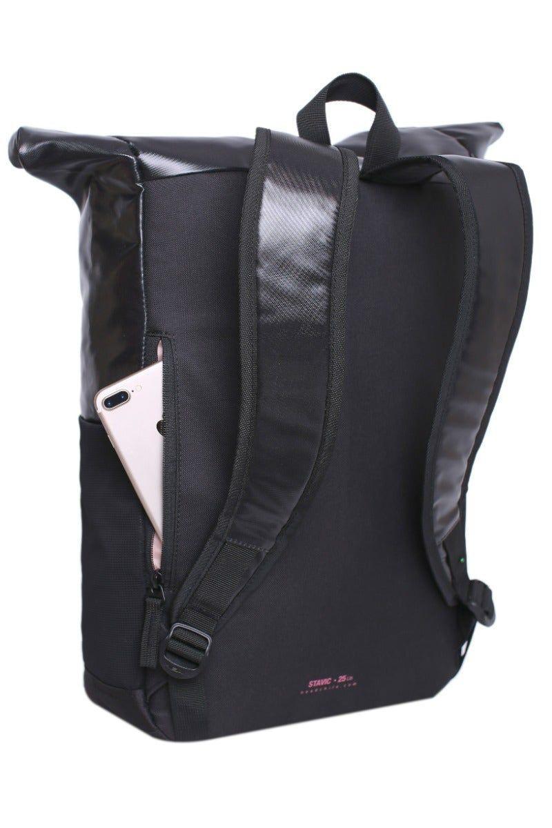 Mochila Stavic 22 Negro Cereza Head-1