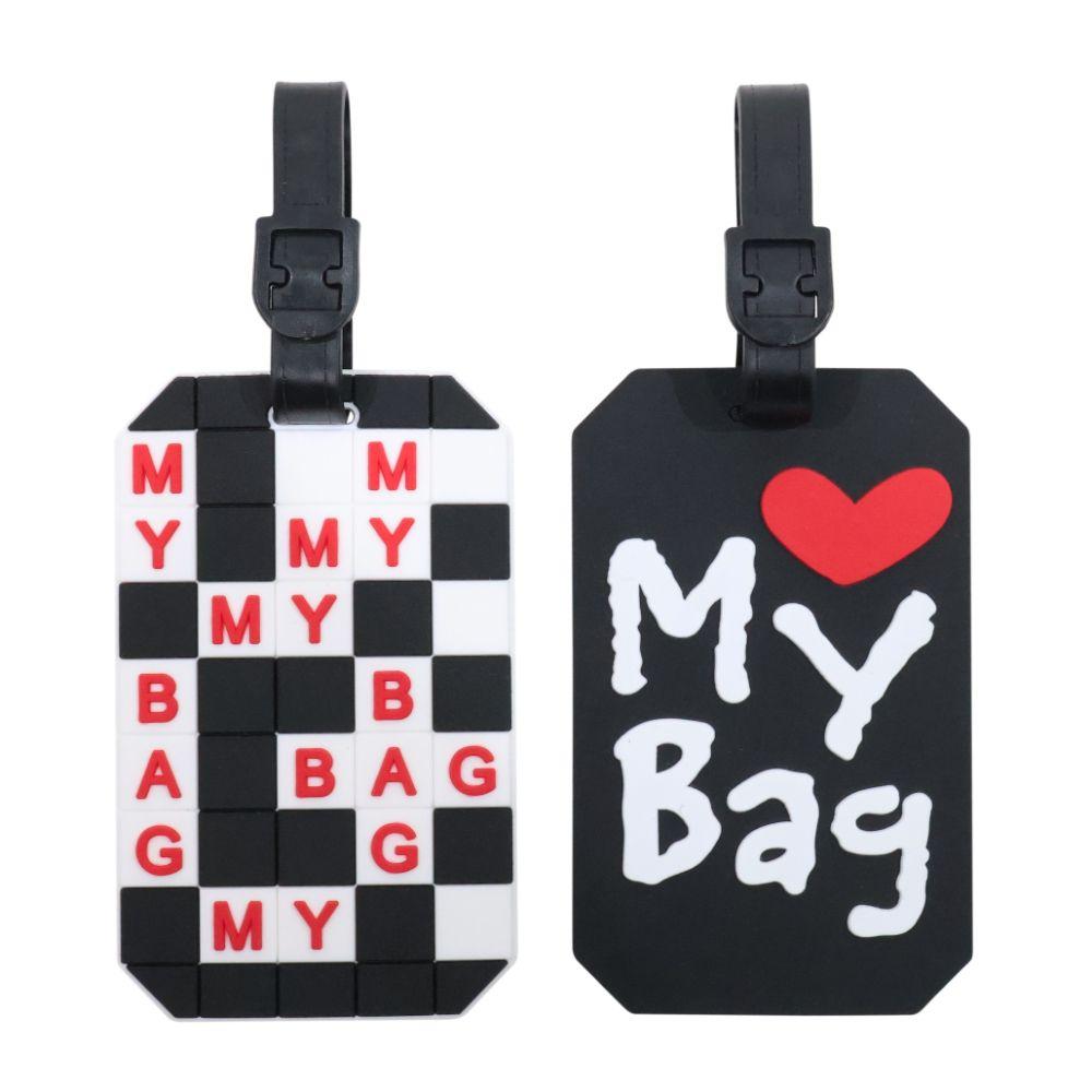 Identificador Etiqueta de Maleta Travel Tag Negro Head-3