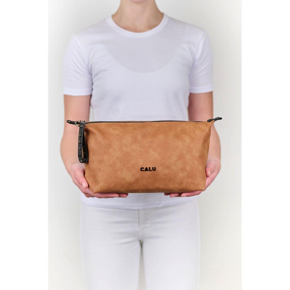 Neceser Cosmetiquero Abeto PU Camel Calu-6