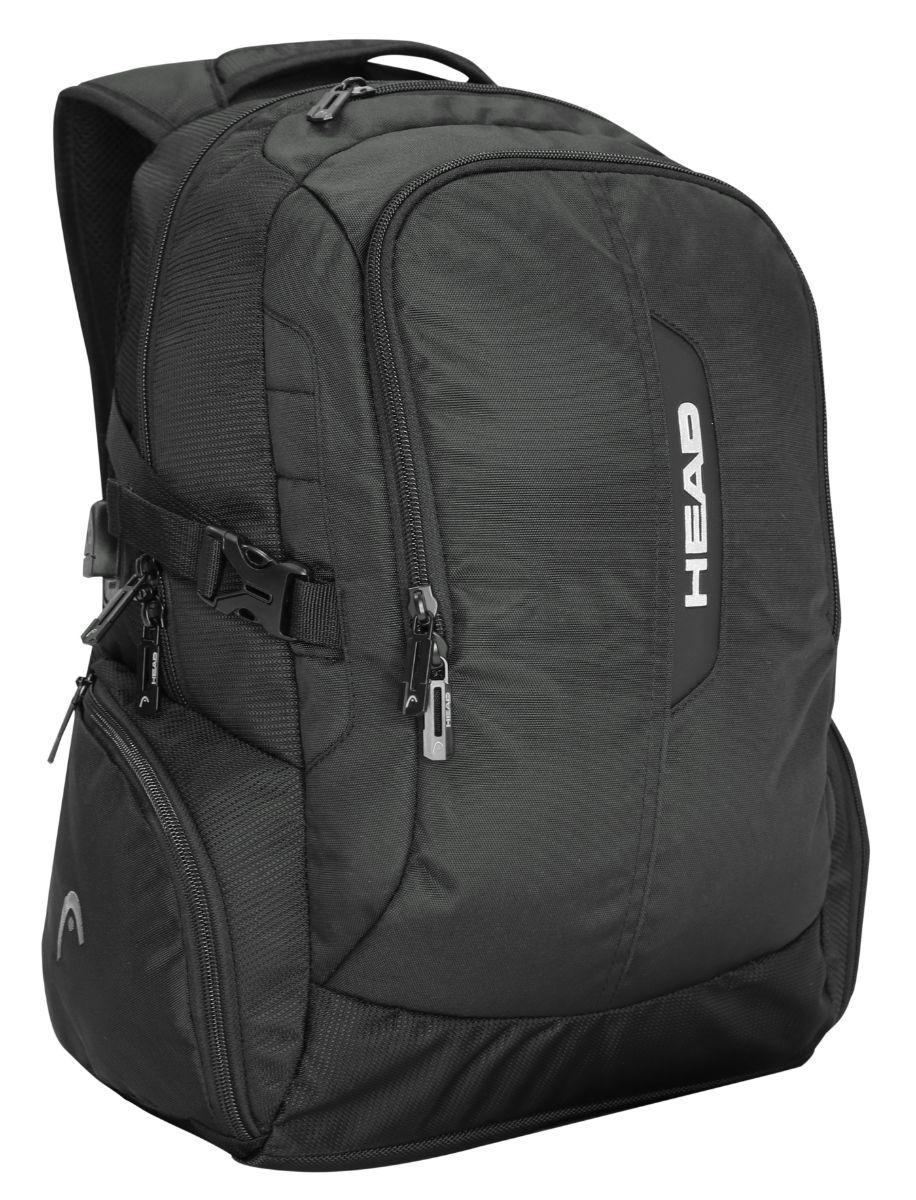 Mochila Porta Laptop Titan USB Negra Head-0