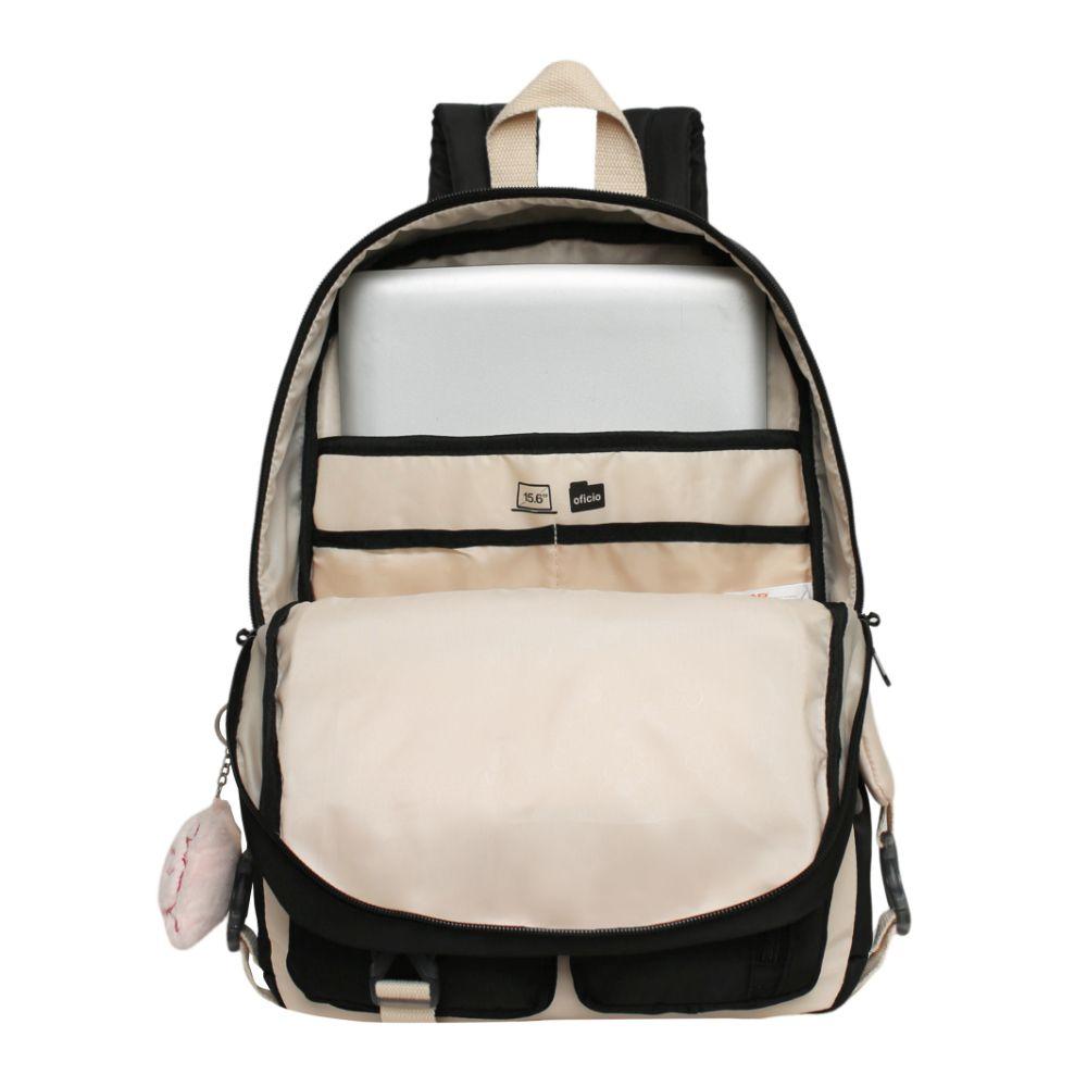 Mochila Mujer Kawaii Fusion Block Negro Head-2
