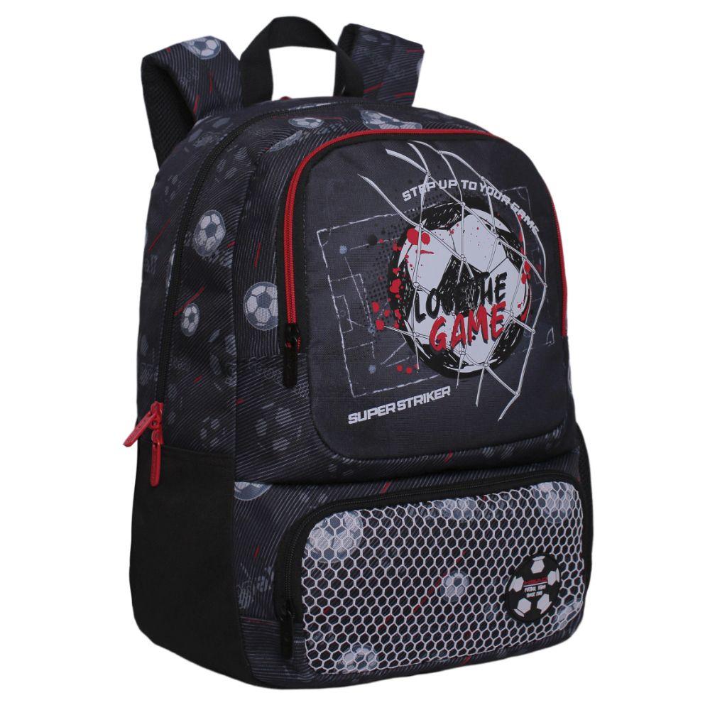 Mochila Infantil Niño Dance Futbol Negro Head-0