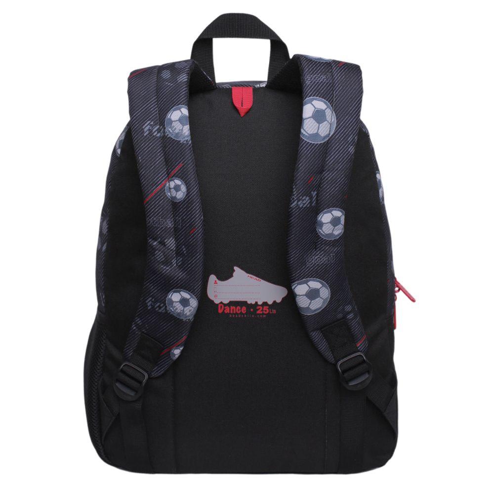 Mochila Infantil Niño Dance Futbol Negro Head-3