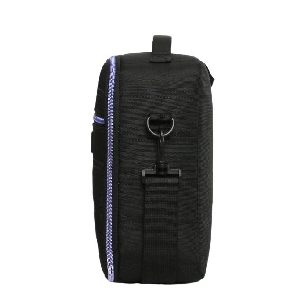 Lonchera Compacta Mujer Sherpa Negro Lila Head-3