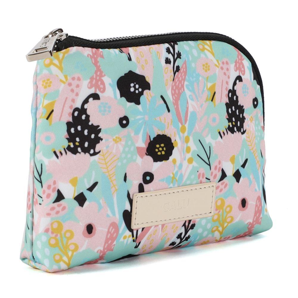 Estuche Monedero Pino Flores Menta Calu-0