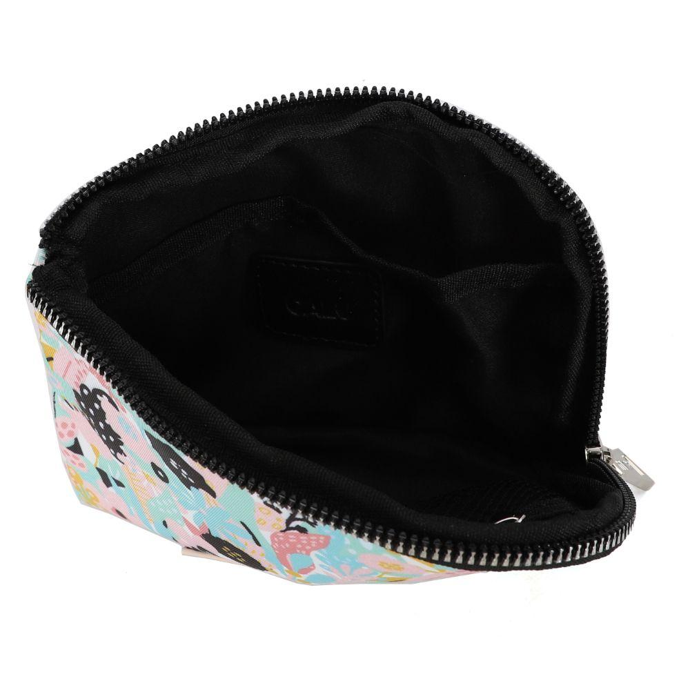 Estuche Monedero Pino Flores Menta Calu-2