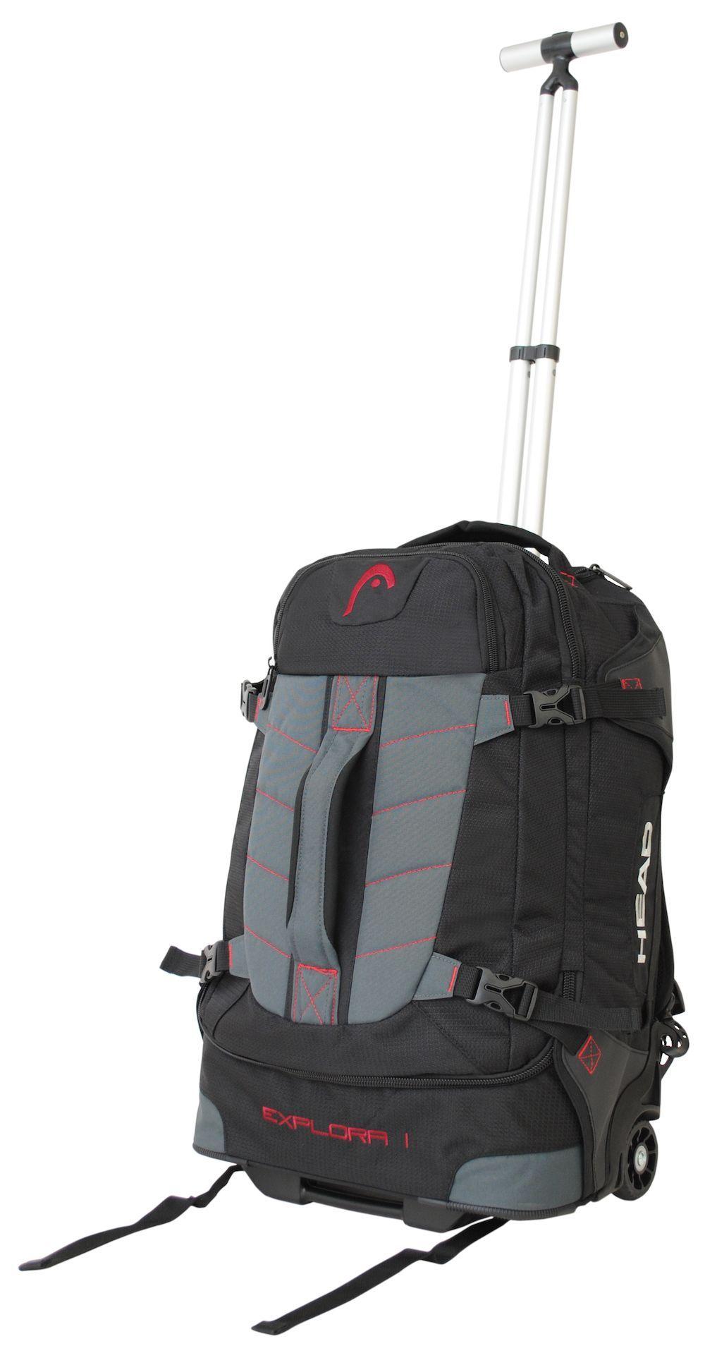 Bolso Mochila New Explora C/Ruedas Negro Head-1