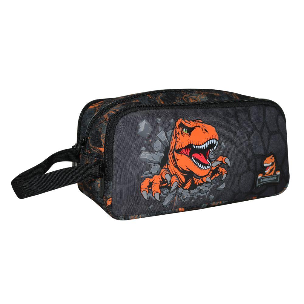 Estuche Infantil Niño Atos Dino Naranjo Head-0