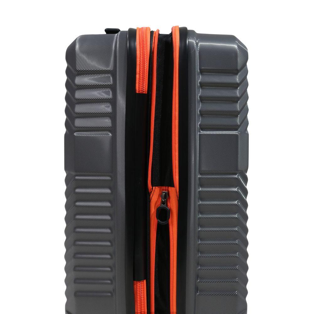 Maleta New Tokio L 23 Kilos Expandible TSA Gris Head-4