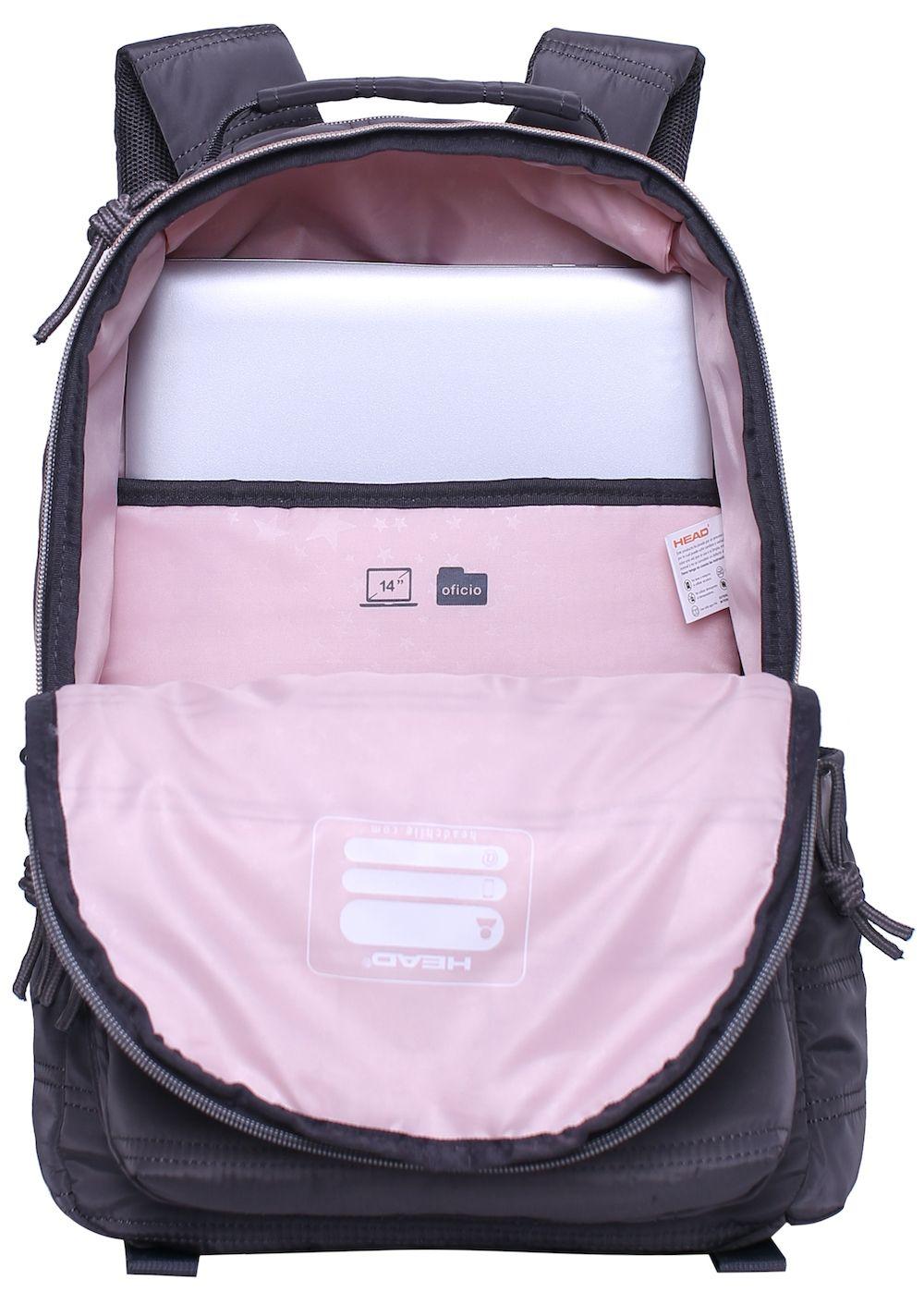 Mochila Capri New Quilt Gris Head-4