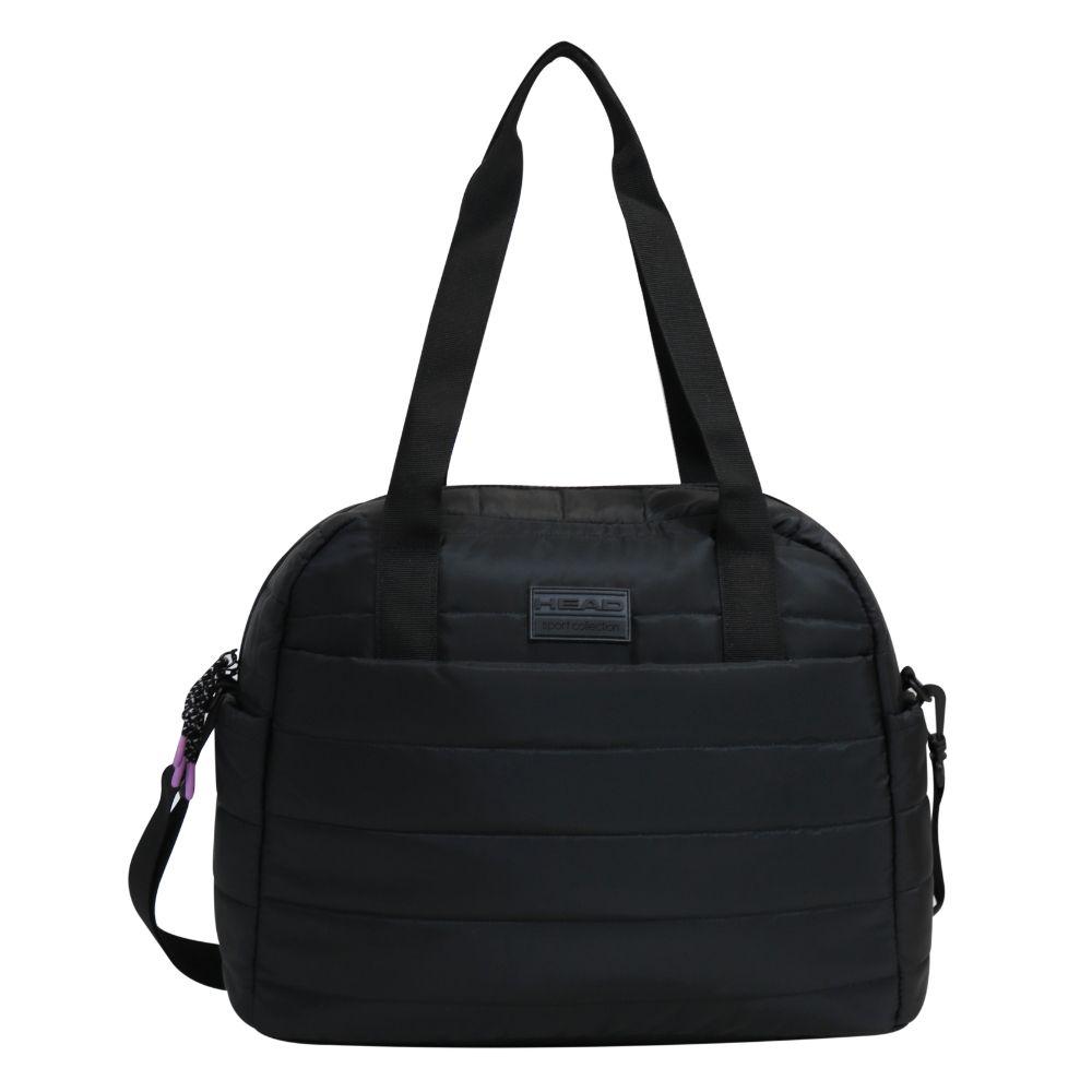 Bolso Mujer Buda Microfibra 33 Lts Negro Head-1