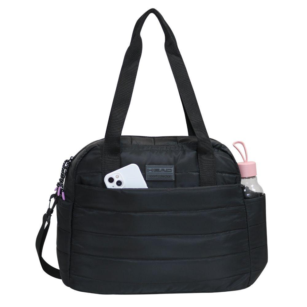 Bolso Mujer Buda Microfibra 33 Lts Negro Head-2