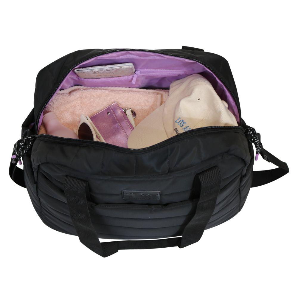 Bolso Mujer Buda Microfibra 33 Lts Negro Head-3