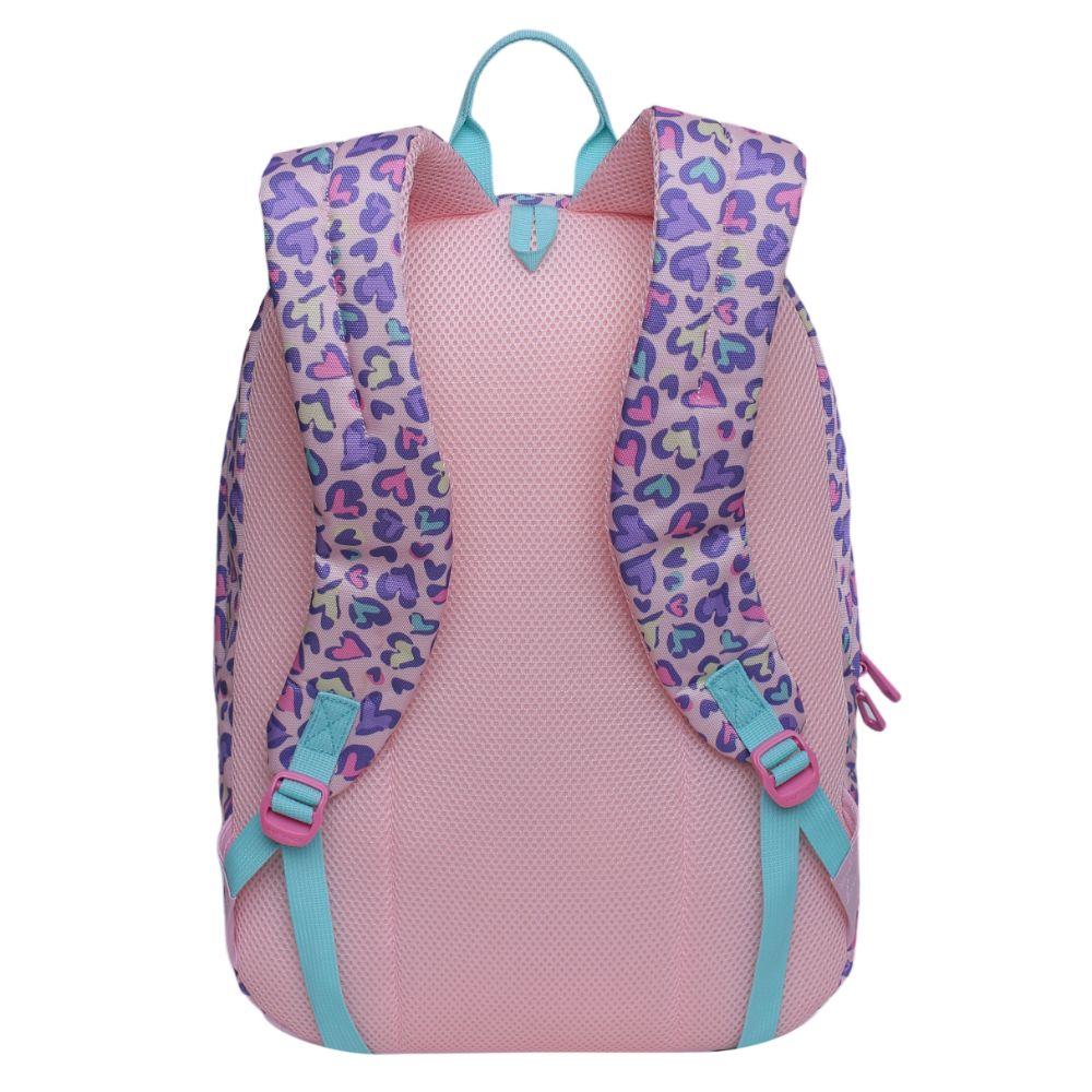 Mochila Infantil Simple Wingle Cat Corazon Rosado Head-3