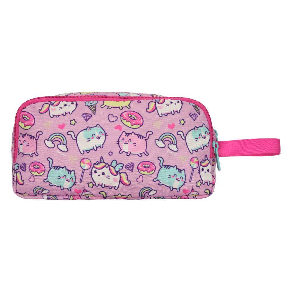 Estuche Grande Atos Kawai Cat Lila Head-3