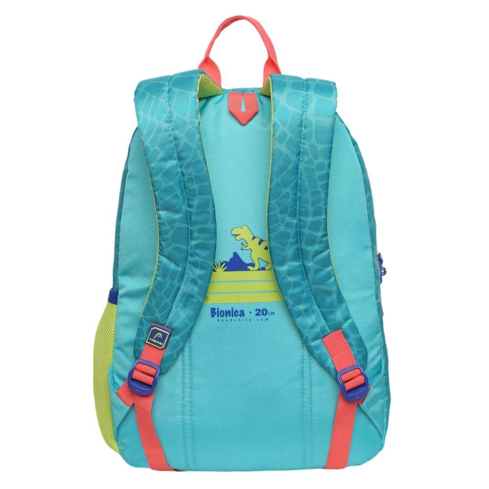 Mochila Infantil Niño Bionica Mix Dinos Azul Head-5